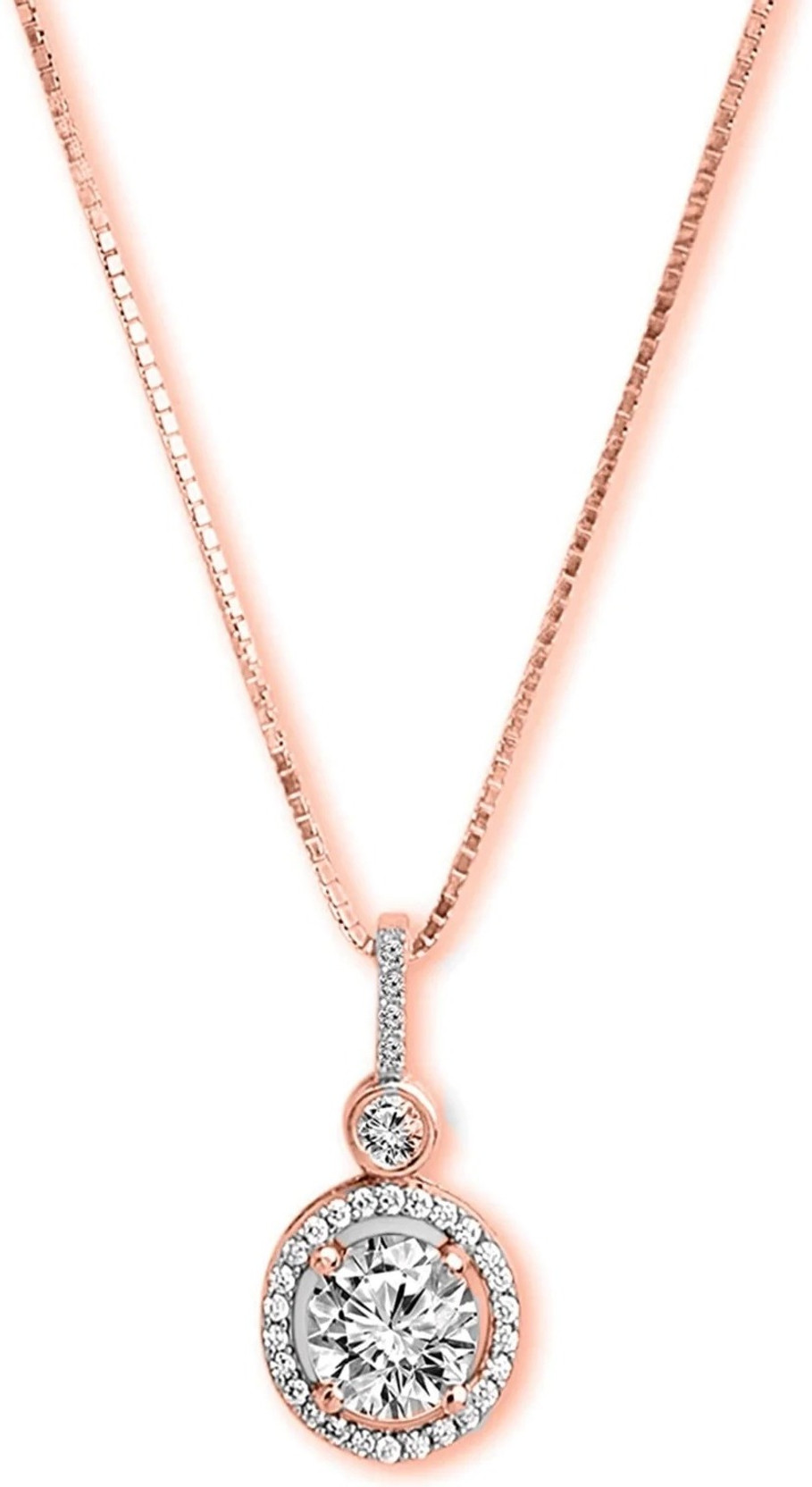 Special Romantic Gift For Your Universe - Cizzle Drop Necklace Cubic Zirconia Sterling Silver Pendant
