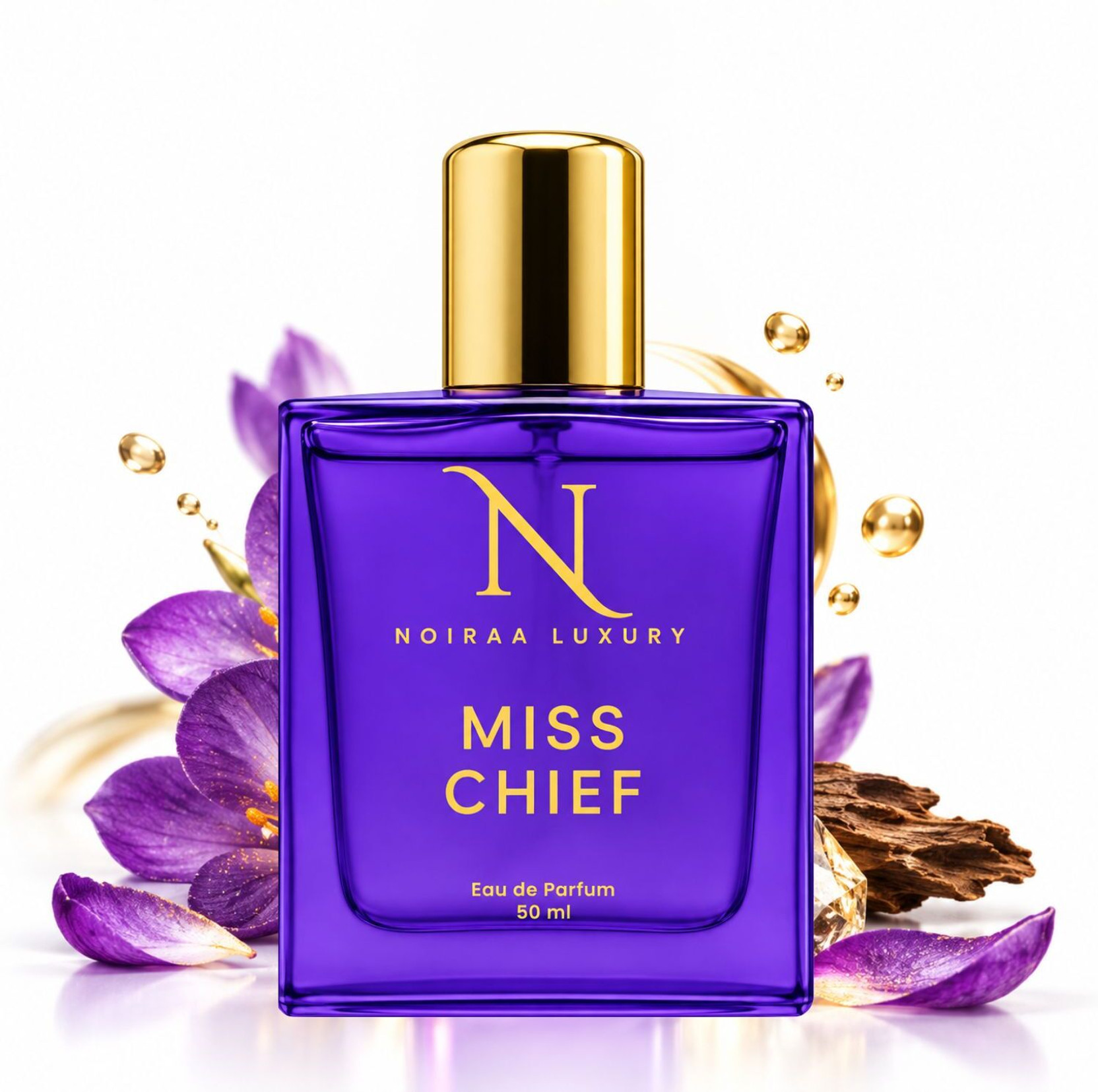 NOIRAA LUXURY Miss Chief - Floral Fruity Long Lasting Pocket Perfume for Women Eau de Parfum  -  50 ml