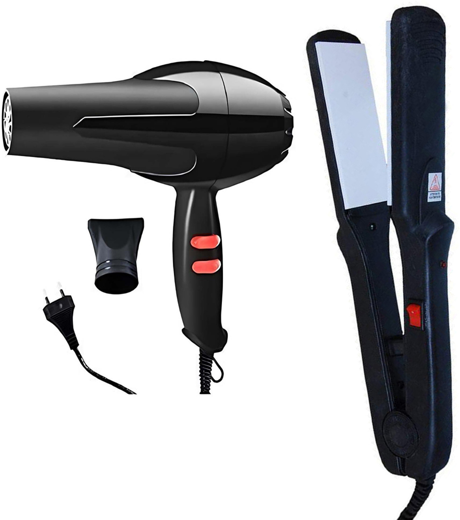 Nirvani Combo of NV-6130 Hot and Cold Air Hair Dryer, 522 hair straightener Personal Care Appliance Combo