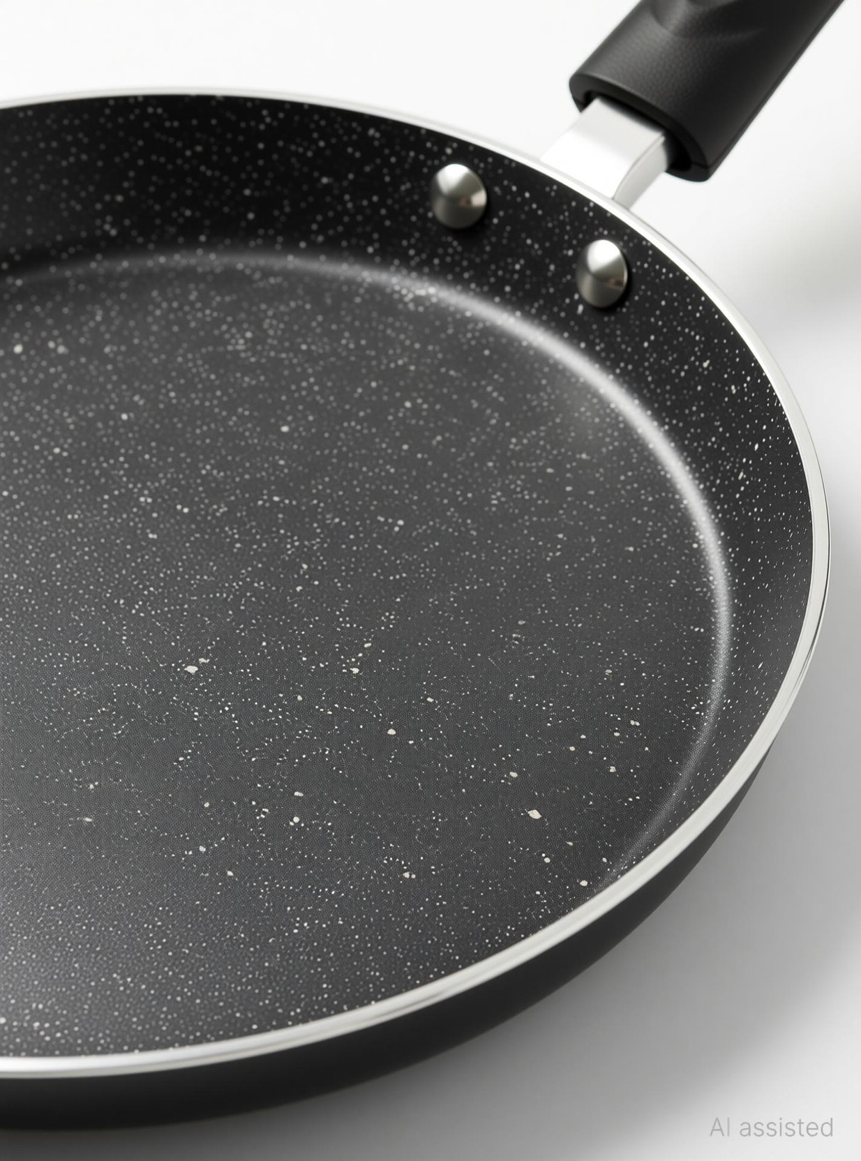 platt Onyx Granite Non Stick Aluminum 24cm Dosa Tawa, Color Dark Grey Tawa 24 cm diameter
