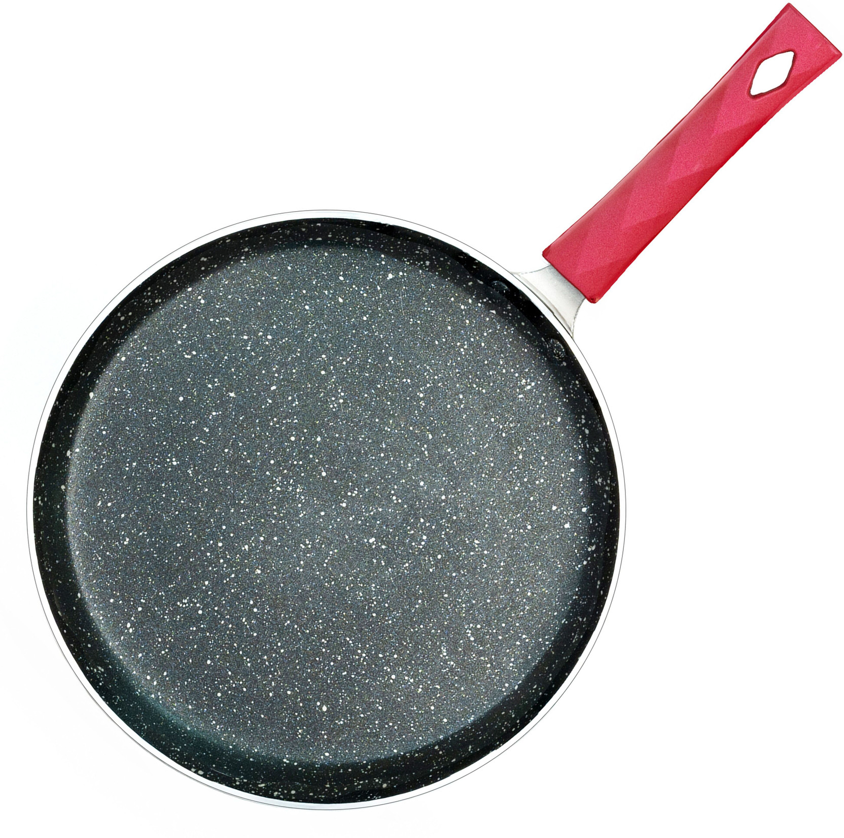 Kreme Petals Granite Maroon Tawa 28 cm diameter