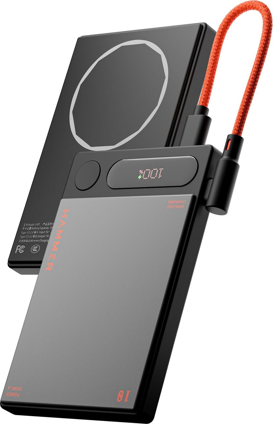 Hammer 10000 mAh 22.5 W Wired & Wireless With MagSafe Slim Pocket Size Power Bank