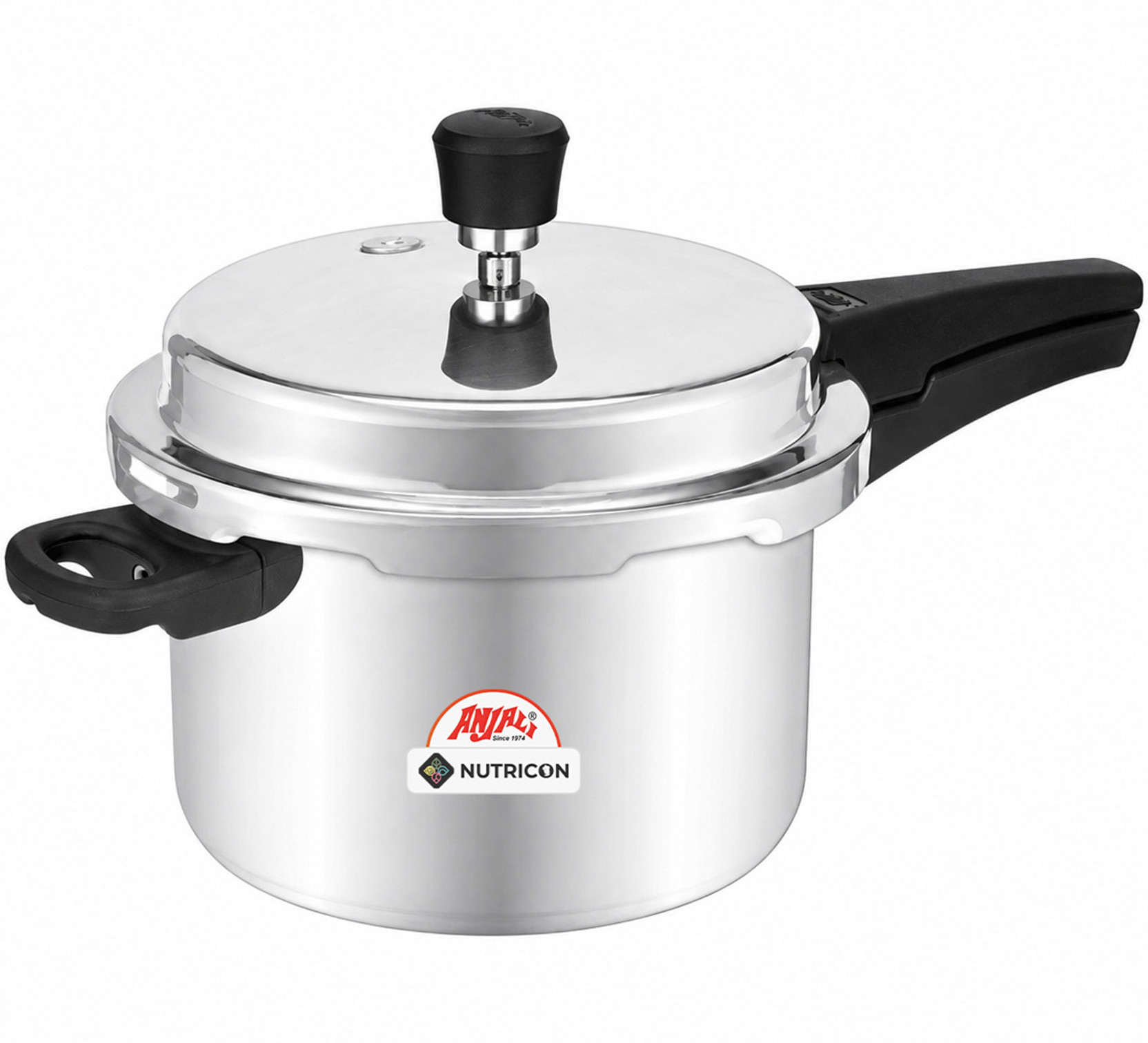 ANJALI Aero Straight Aluminium Pressure Cooker 5 Litre, Outer Lid 5 L Outer Lid Pressure Cooker