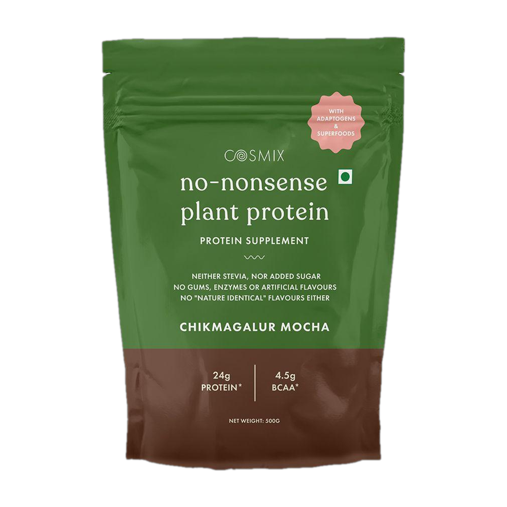 COSMIX No-Nonsense | Organic Rice & Pea Isolate| 24g Protein/Serving| Vegan|Gluten Free Plant-Based Protein