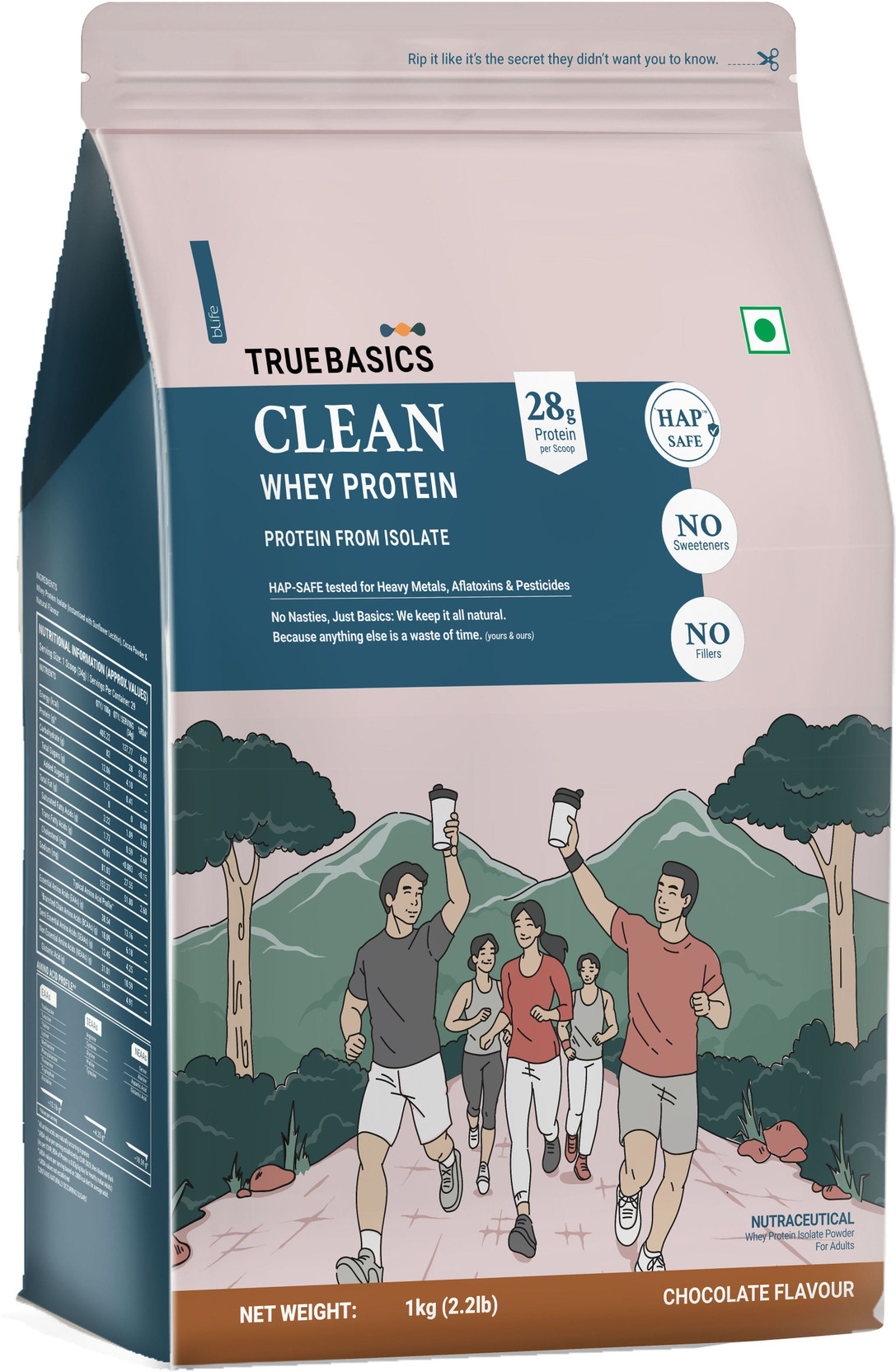 TrueBasics Clean 100% Isolate Whey Protein