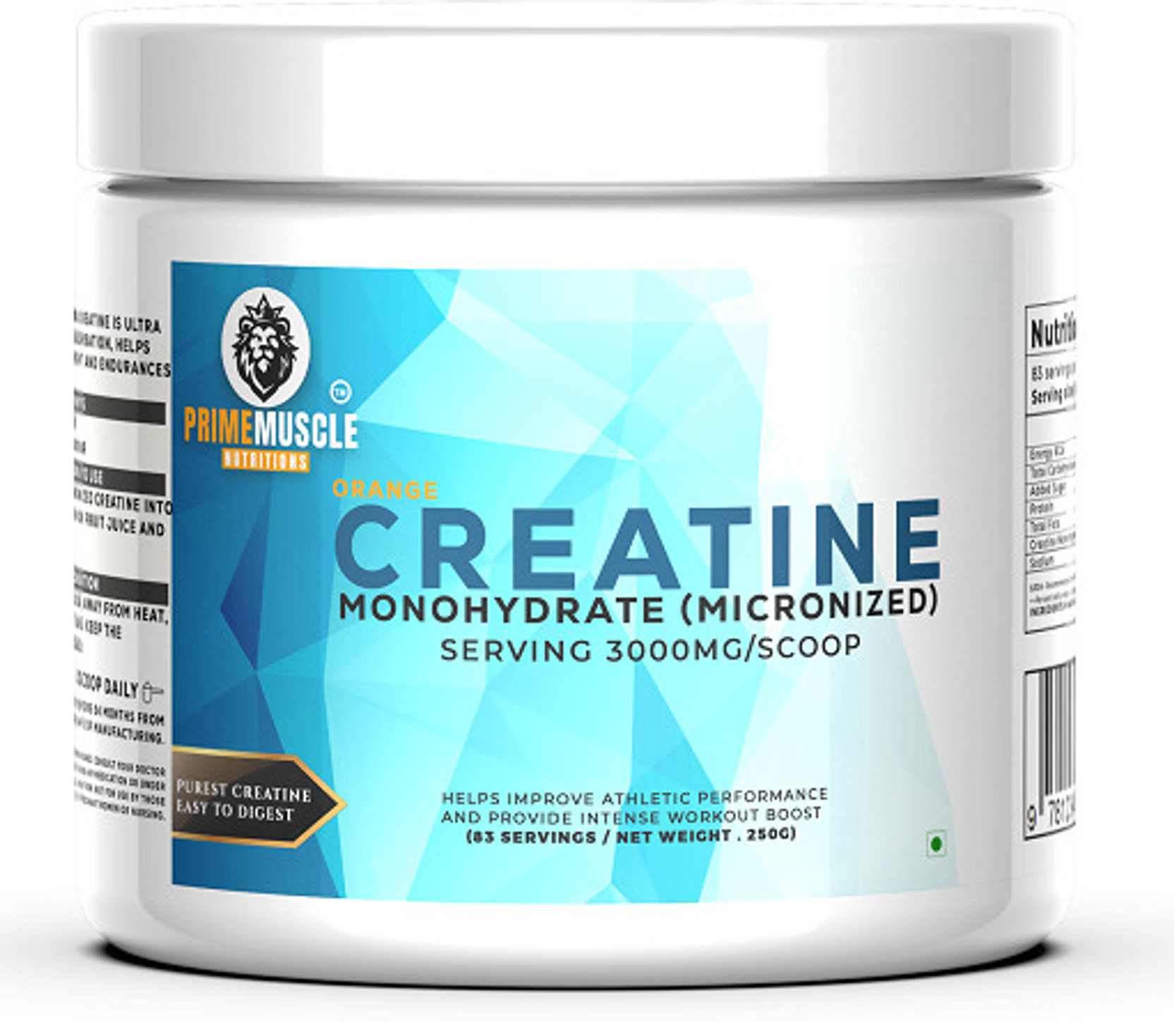 Primemuscle Nutritions Creatine monohydrate | 100% Pure Creatine