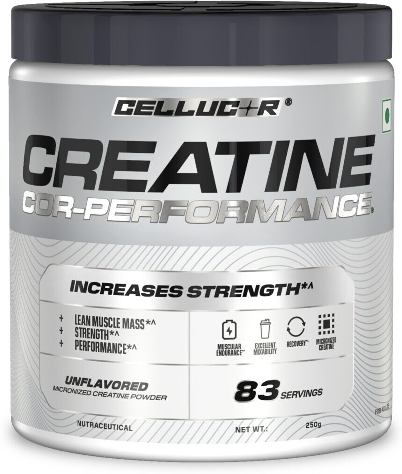 Cellucor Micronized Creatine Cor-Performance| Rapid absorption| Increases Strength, Pure Creatine
