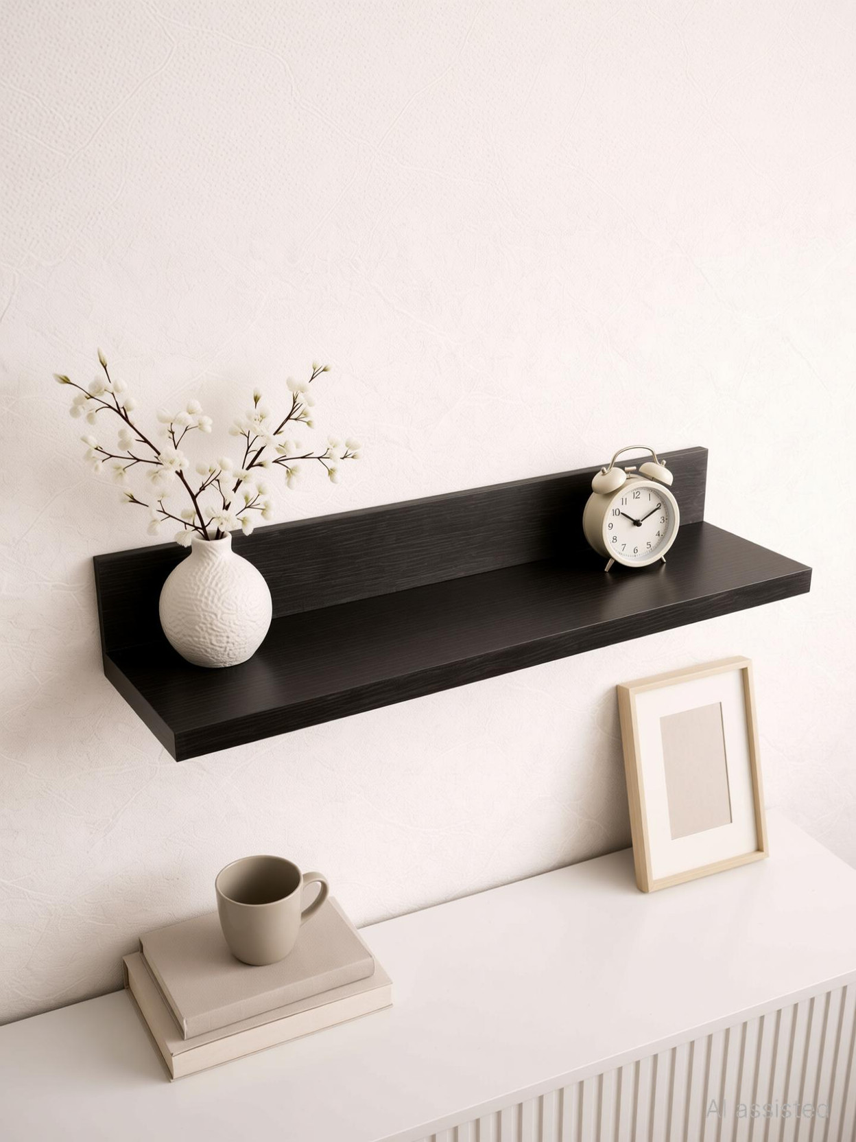Nexwooddecor Wall Mounted Shelf Floating Hanging Shelf for Display and Room Organization Particle Board Wall Shelf