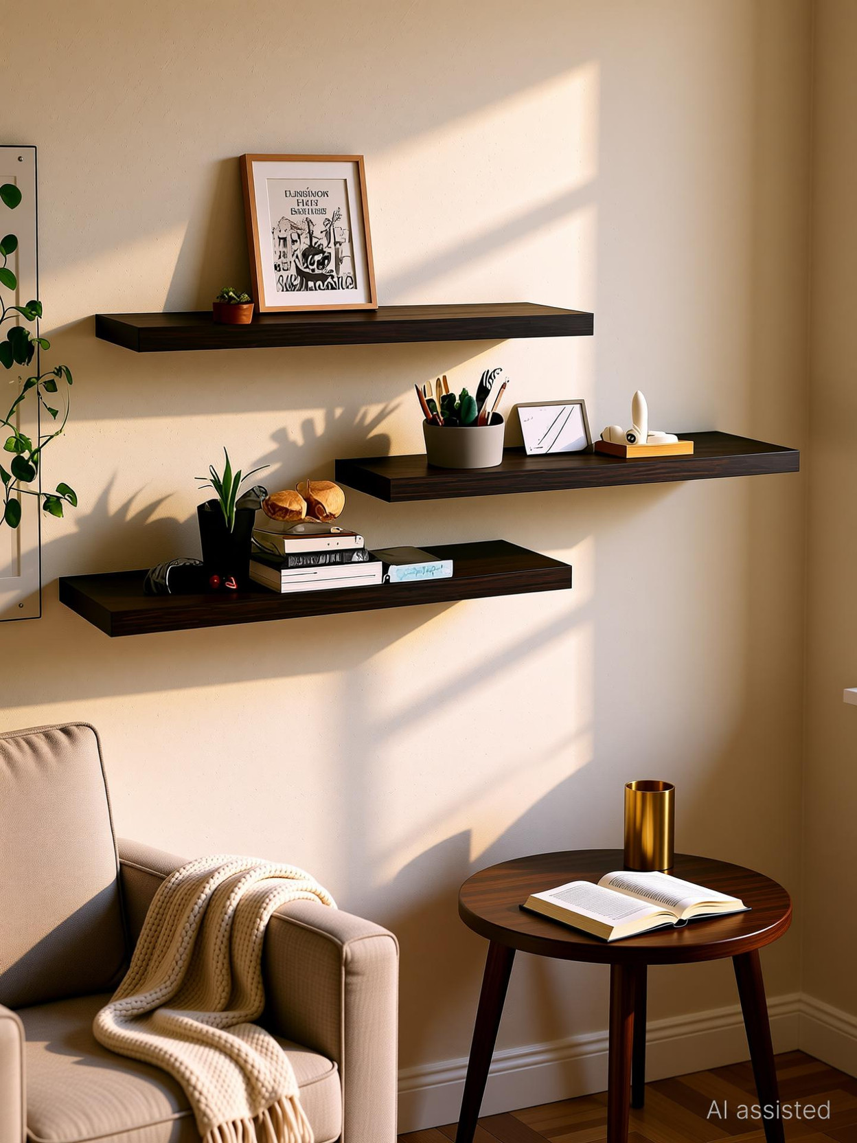 Xtenshion Crafts Wall Shelves | Modern Décor Display Rack for Home & Office Wooden Wall Shelf