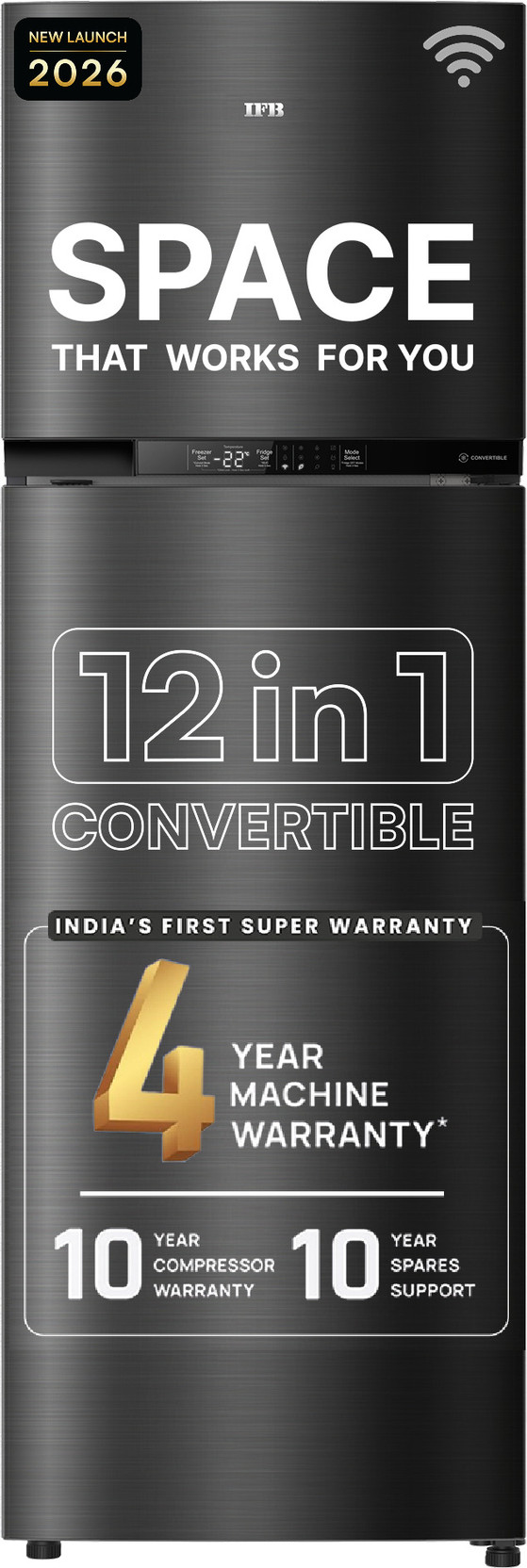 IFB 331 L Frost Free Double Door 3 Star Refrigerator