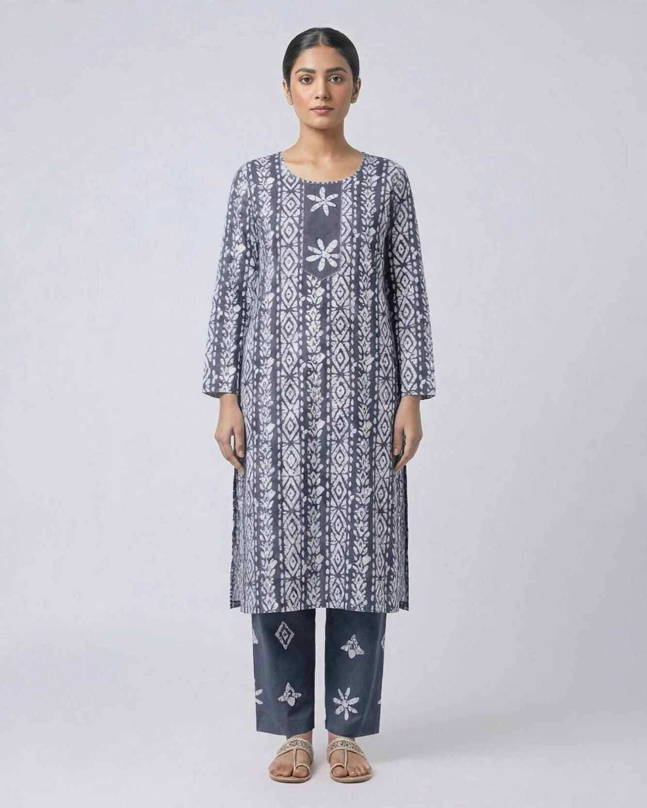 Printed Kurta, Trouser/Pant & Dupatta Set