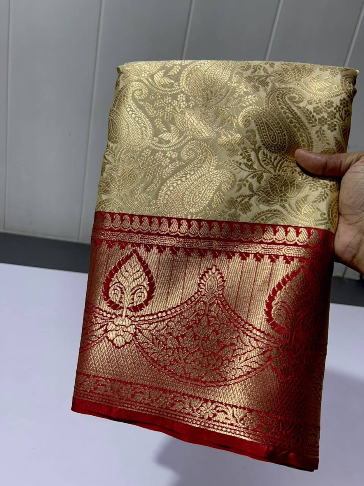 Woven Banarasi Brocade, Jacquard Saree