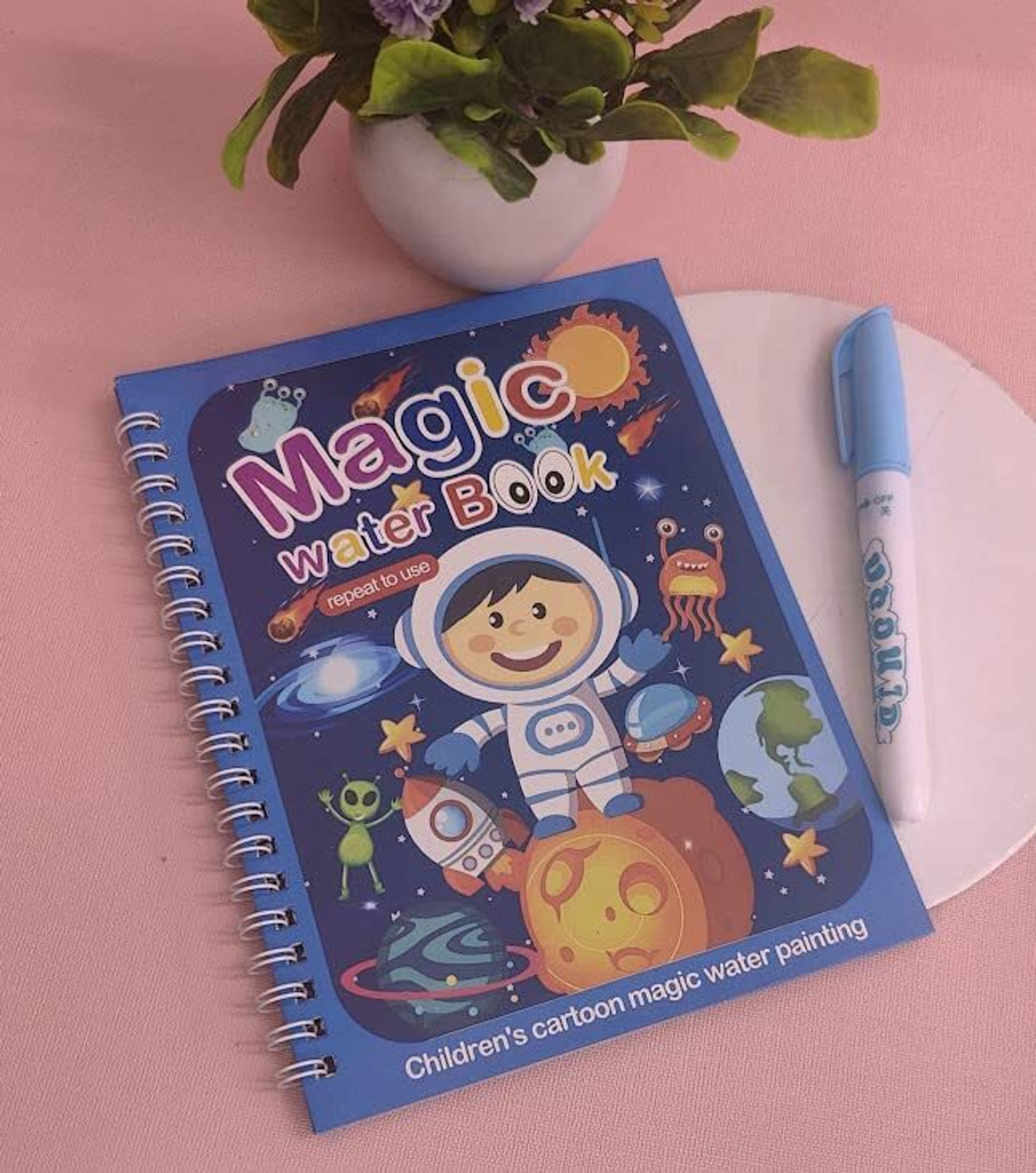 crockdile Water Coloring Books for Toddlers, Water Doodle Book Toys for 3-5