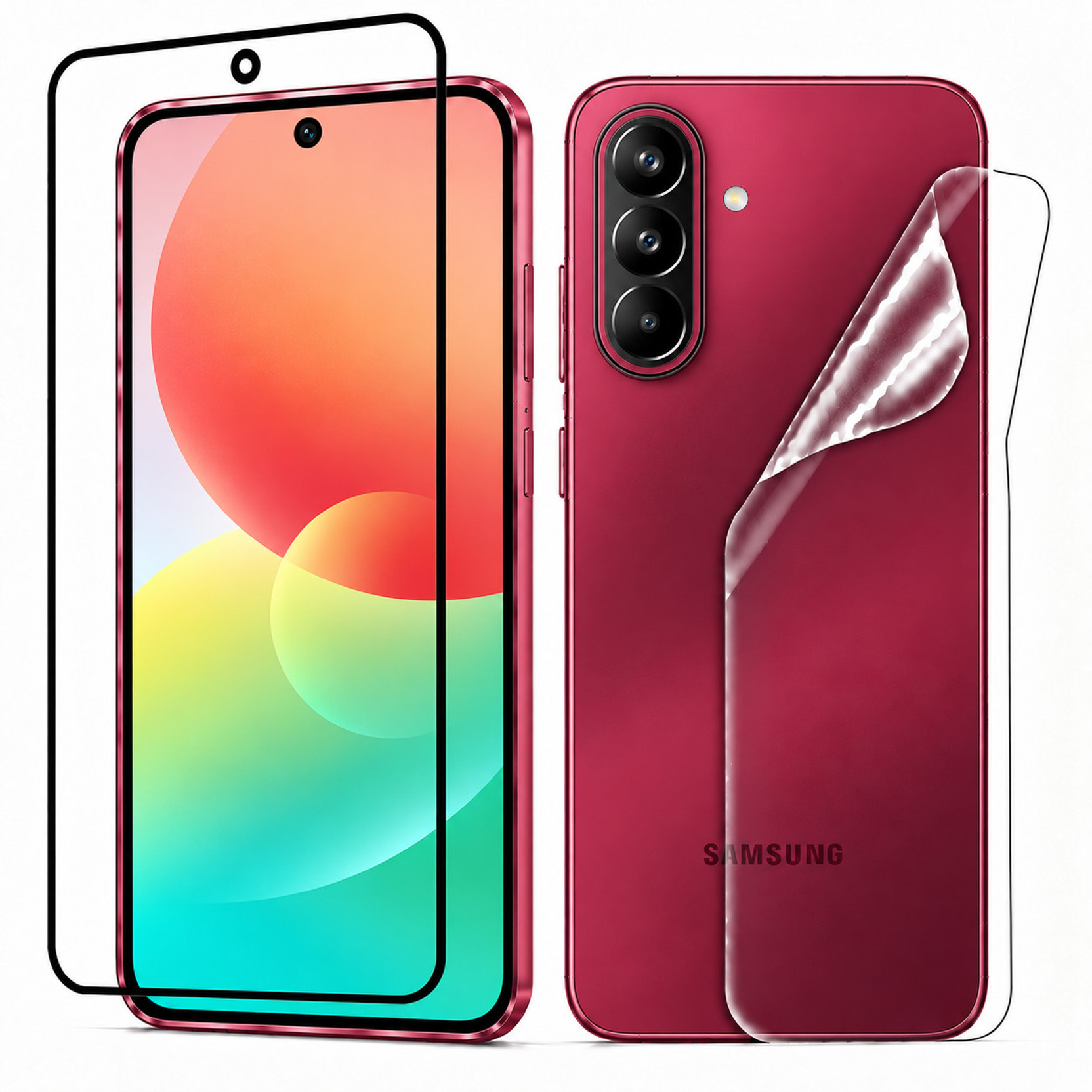 MUTAALI Front and Back Tempered Glass for Samsung Galaxy M47