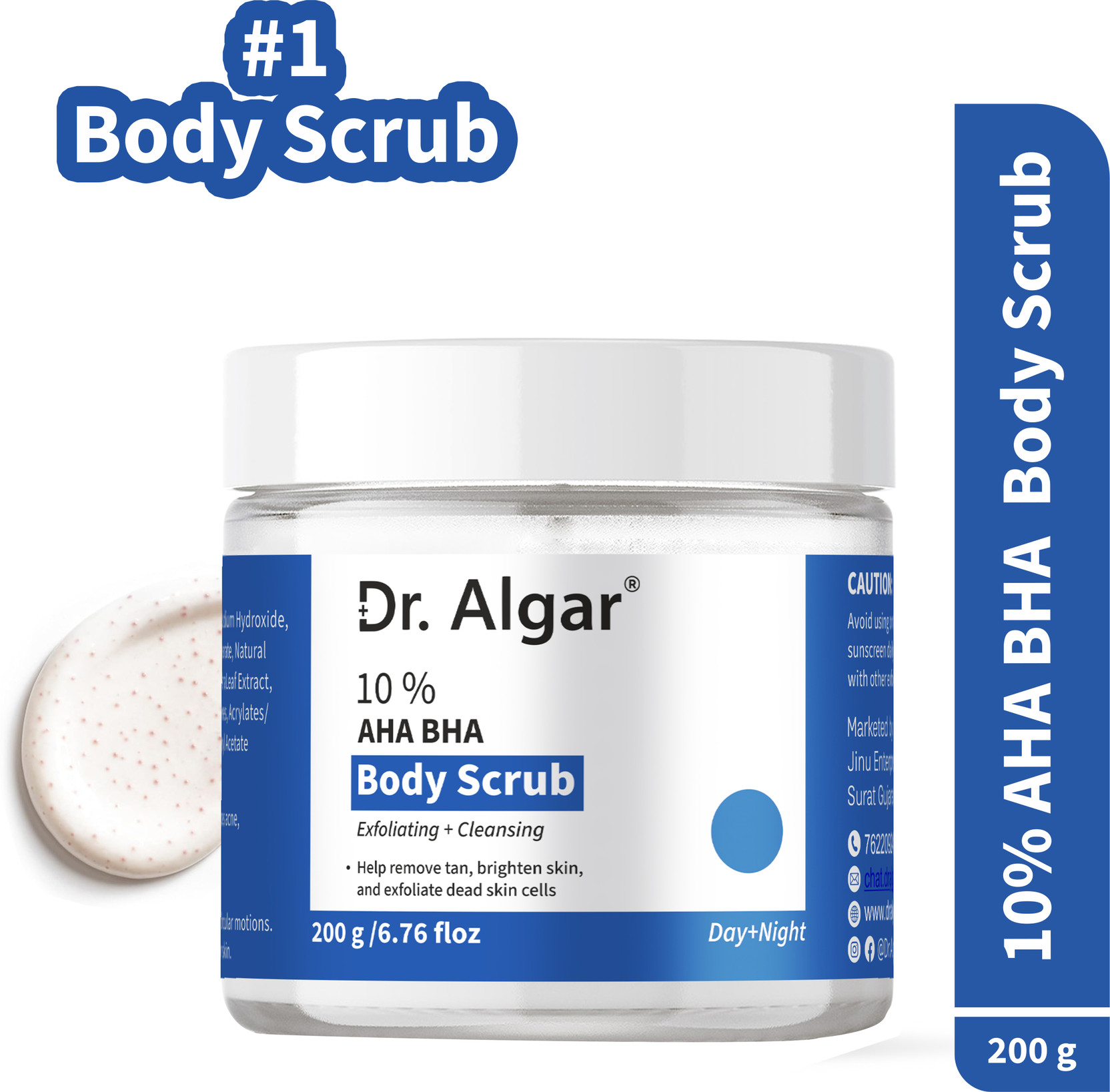 Dr. Algar 10% AHA BHA Body Scrub | Scrub