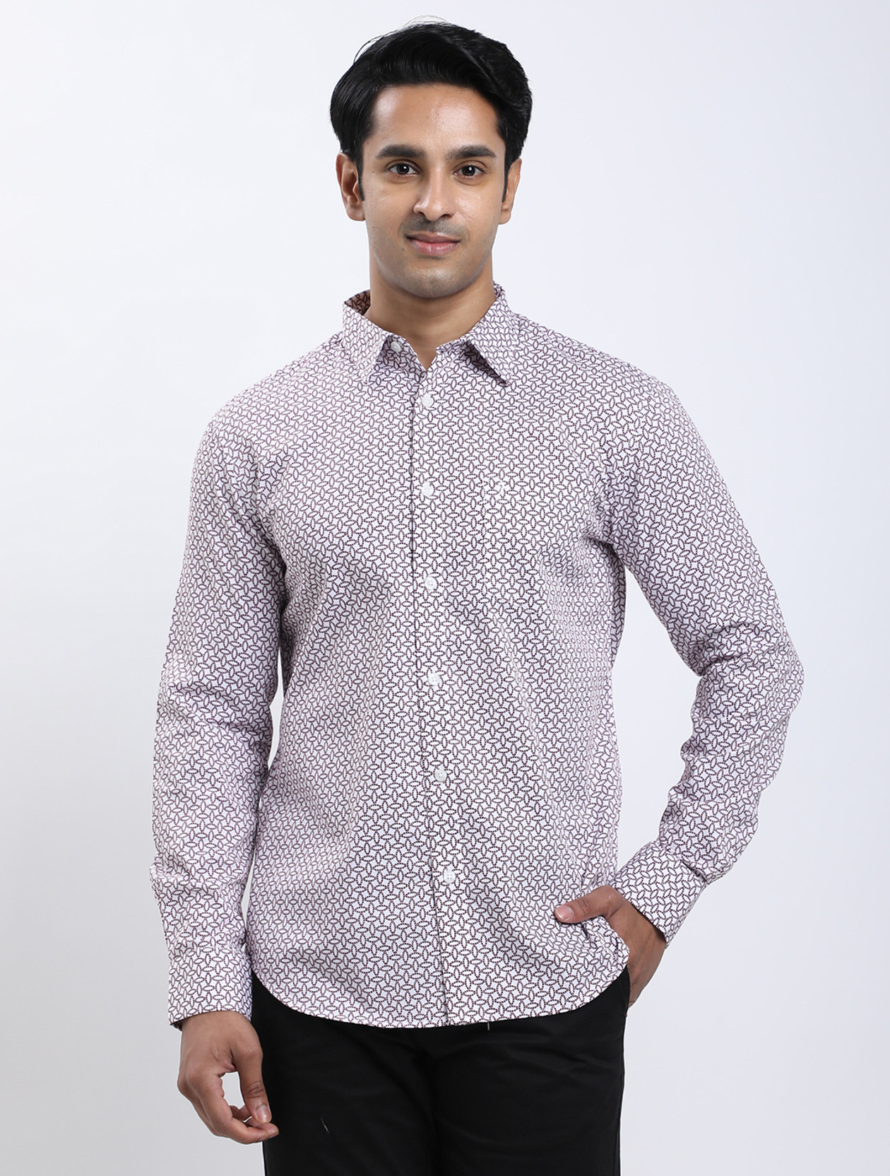 Men Slim Fit Printed Casual Shirt