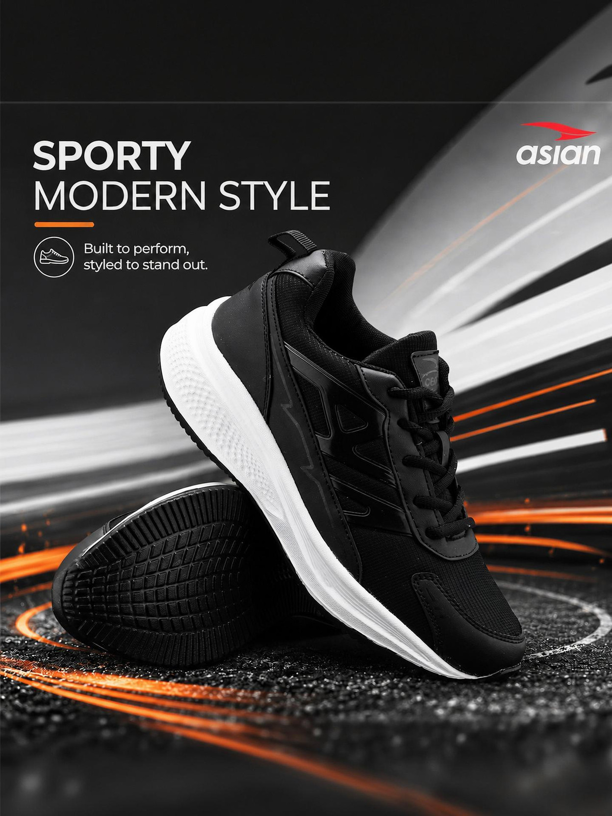 Wonder-34 Men's Running Shoes with Mesh Upper & Comfortable Cushioned Sole Running Shoes For Men