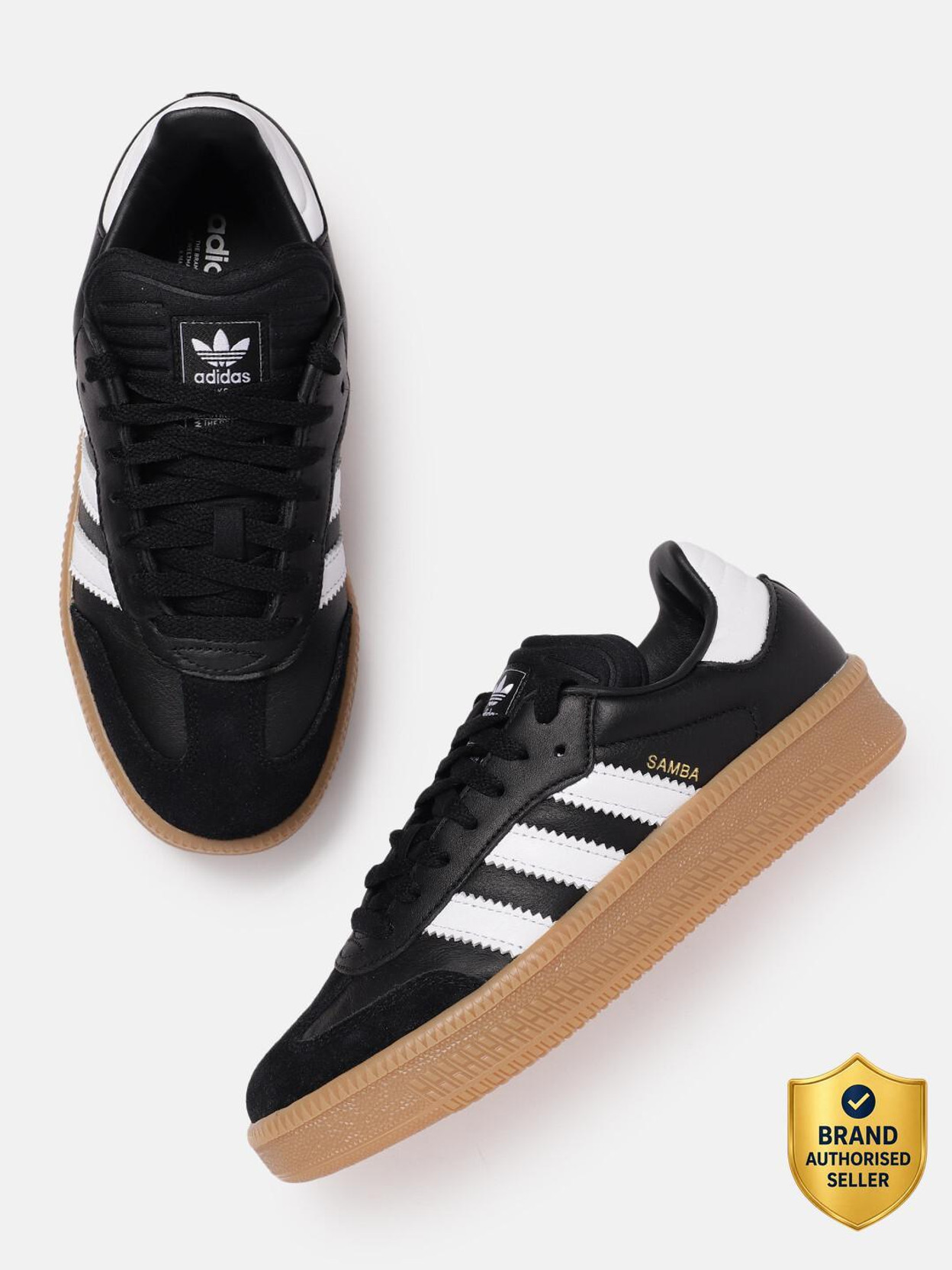 ADIDAS ORIGINALS SAMBA XLG Sneakers For Men (Black , 11)