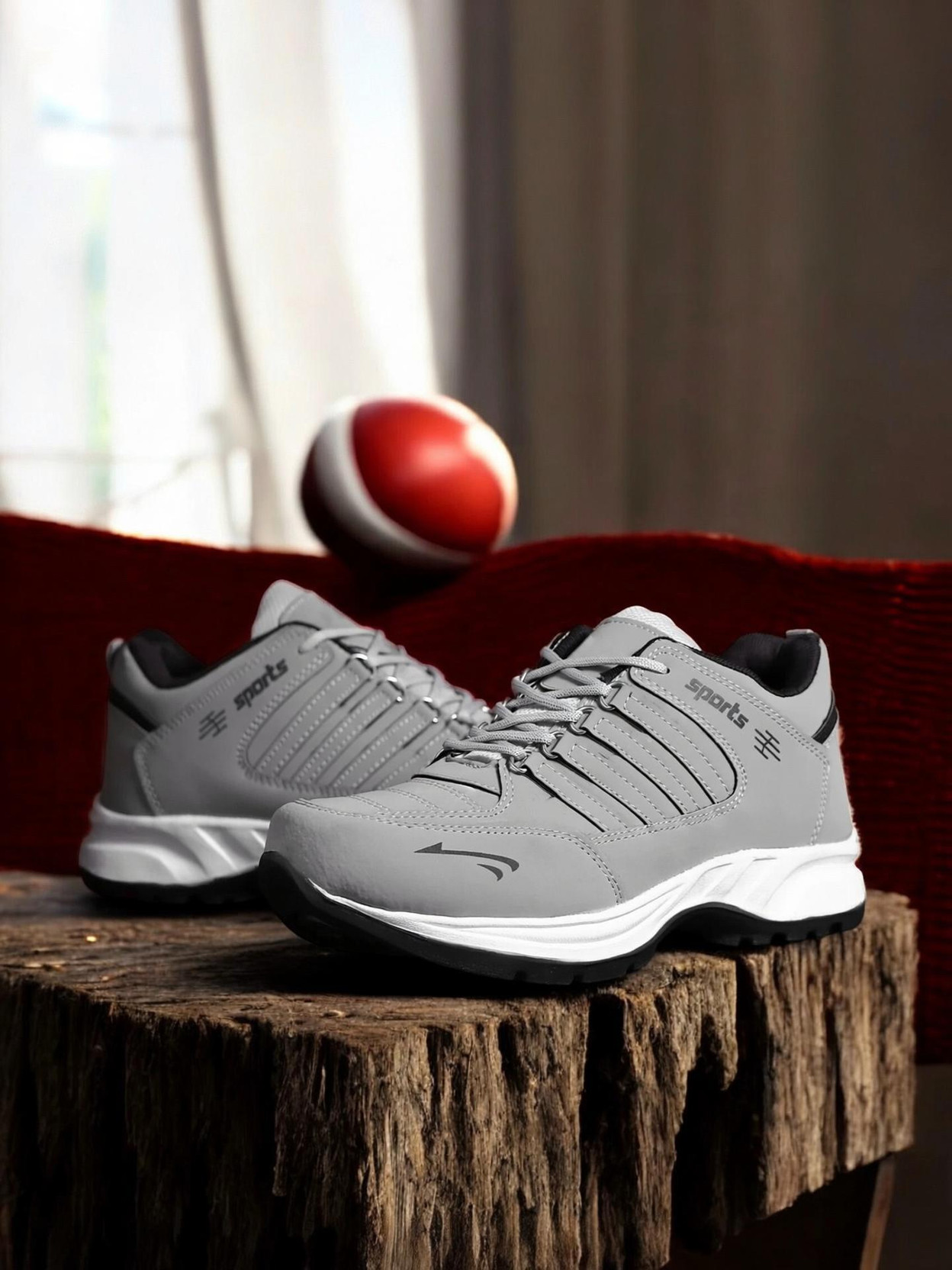 FK-Freesole Grey Dailywear Running Shoes For Men