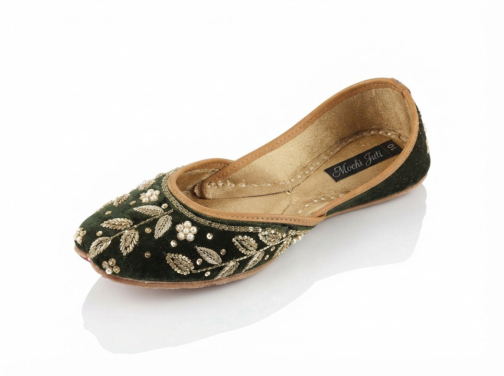 Classic Jodhpuri Mojri/Juttis Canvas Shoes For Women