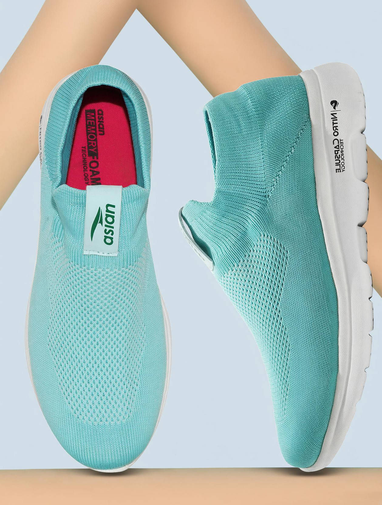 Sunshine-01 Women's Anti-Skid Lightweight Slip-On Memory Foam Walking Shoes Walking Shoes For Women