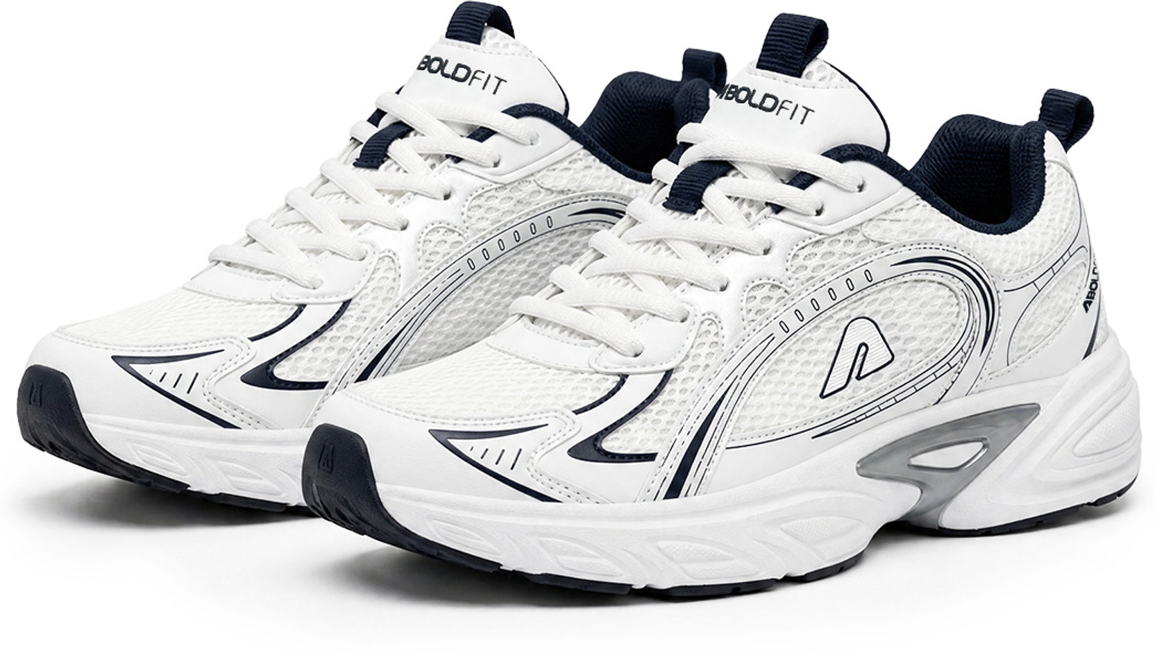 Klassics Chunky Retro-Inspired Mesh Sneakers | Lace-Up Casual Shoes Sneakers For Men
