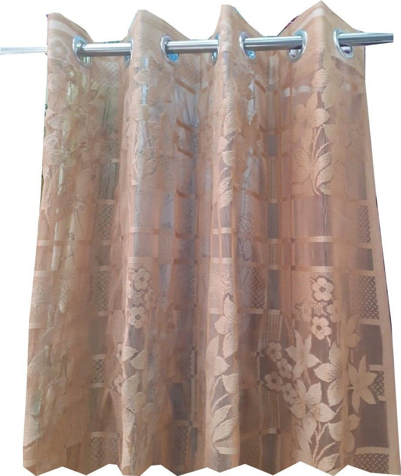 TrueValue 273 cm (9 ft) Door Net Semi Transparent Curtain Single Curtain