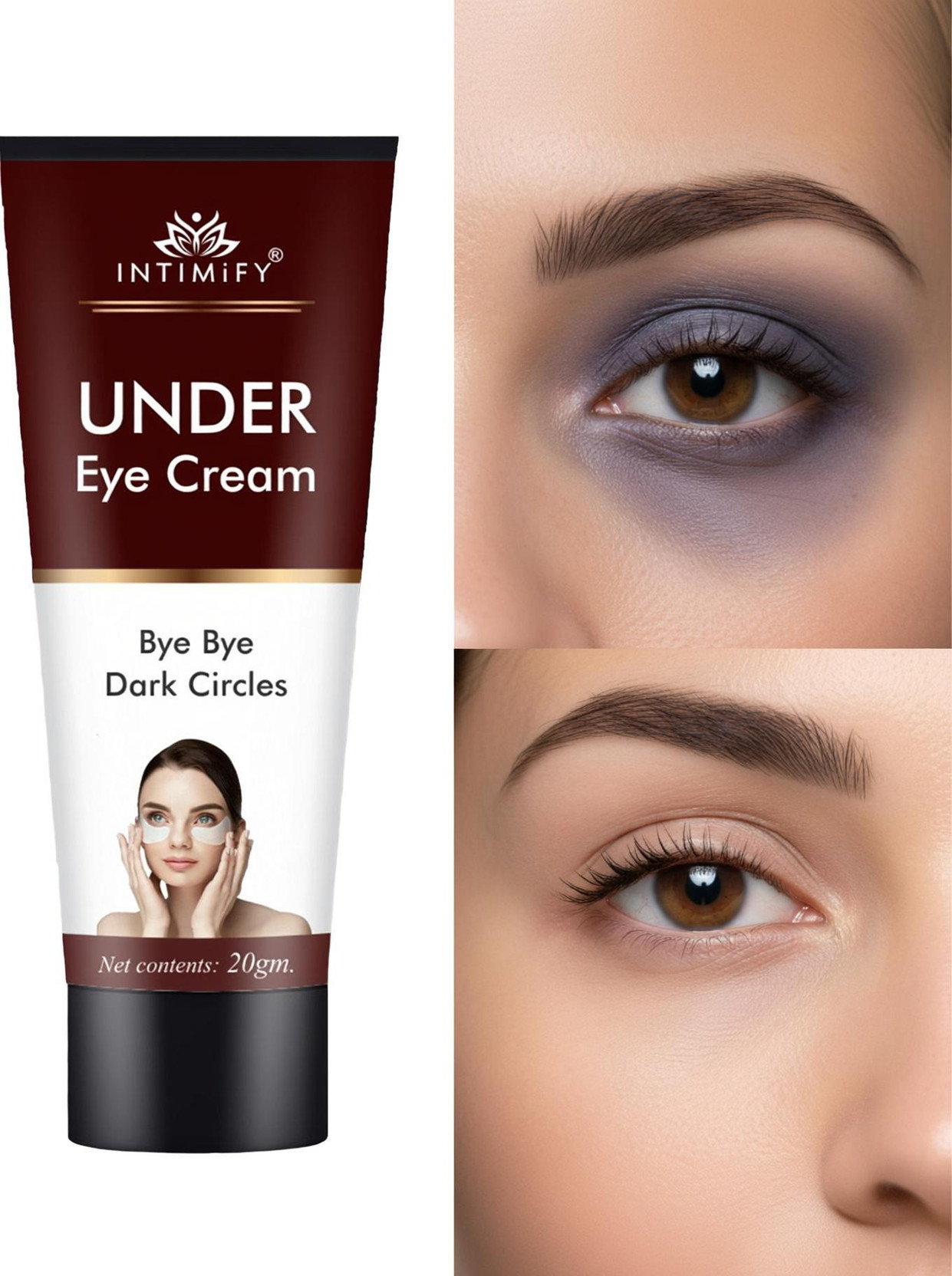 INTIMIFY Under Eye Cream For Dark Circles, Nourishes Under Eye Skin