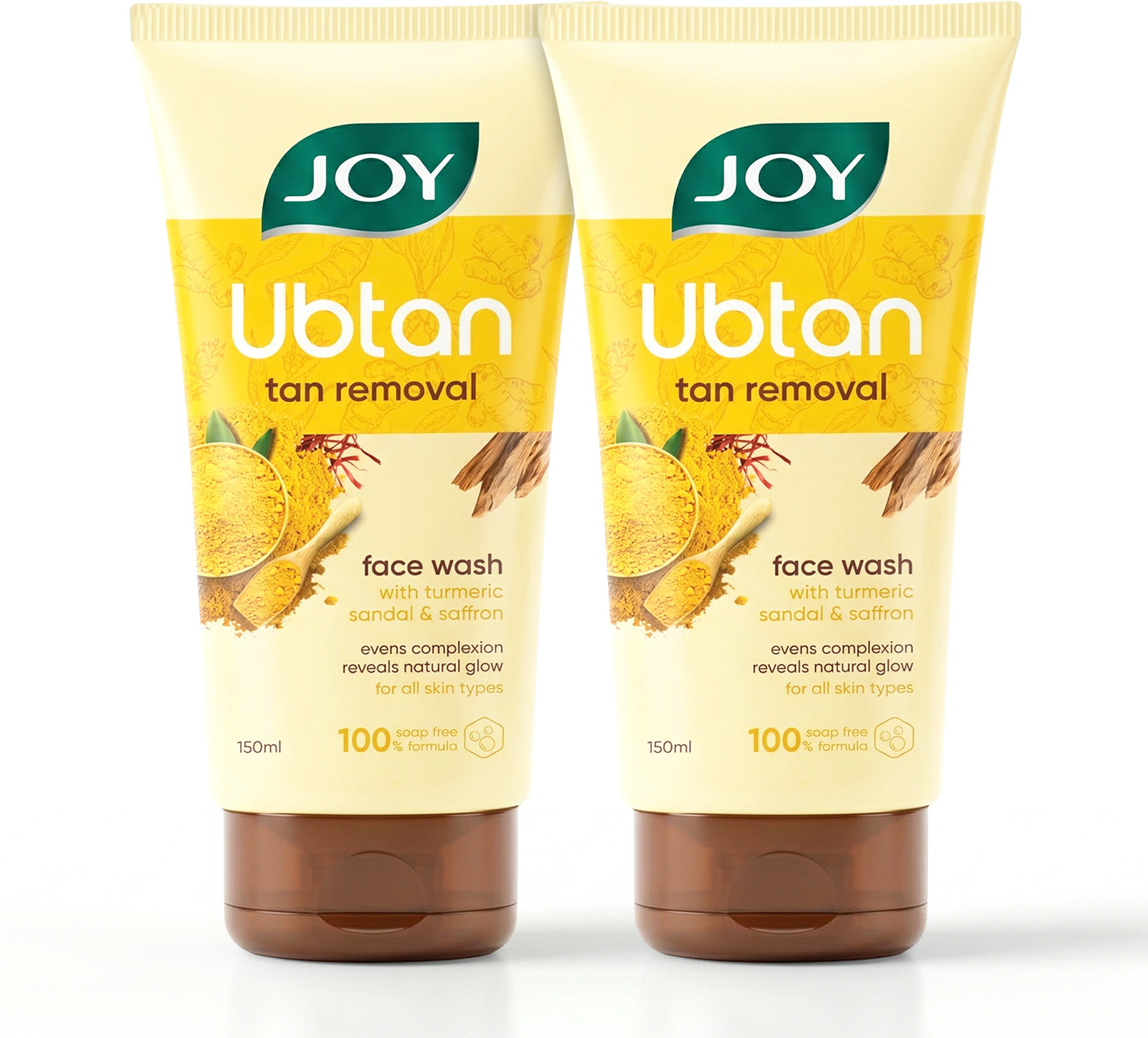 Joy De-Tan Ubtan Facewash 150ml ร 2