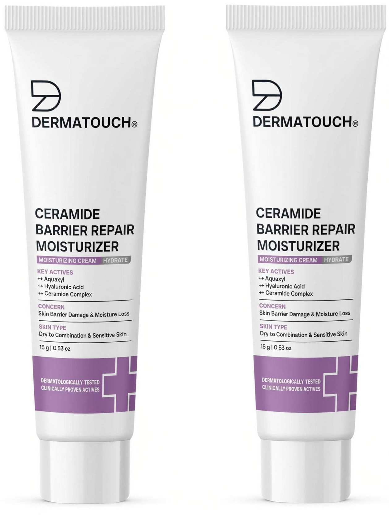 Dermatouch Ceramide Barrier Repair Moisturizer|Deep Hydration & Barrier Support|(Pack of 2)