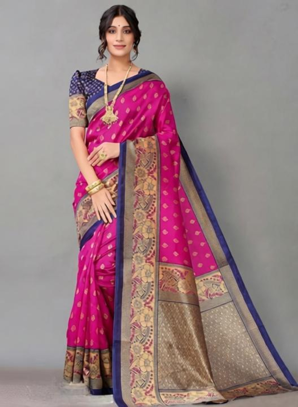 Woven Mysore Art Silk Saree