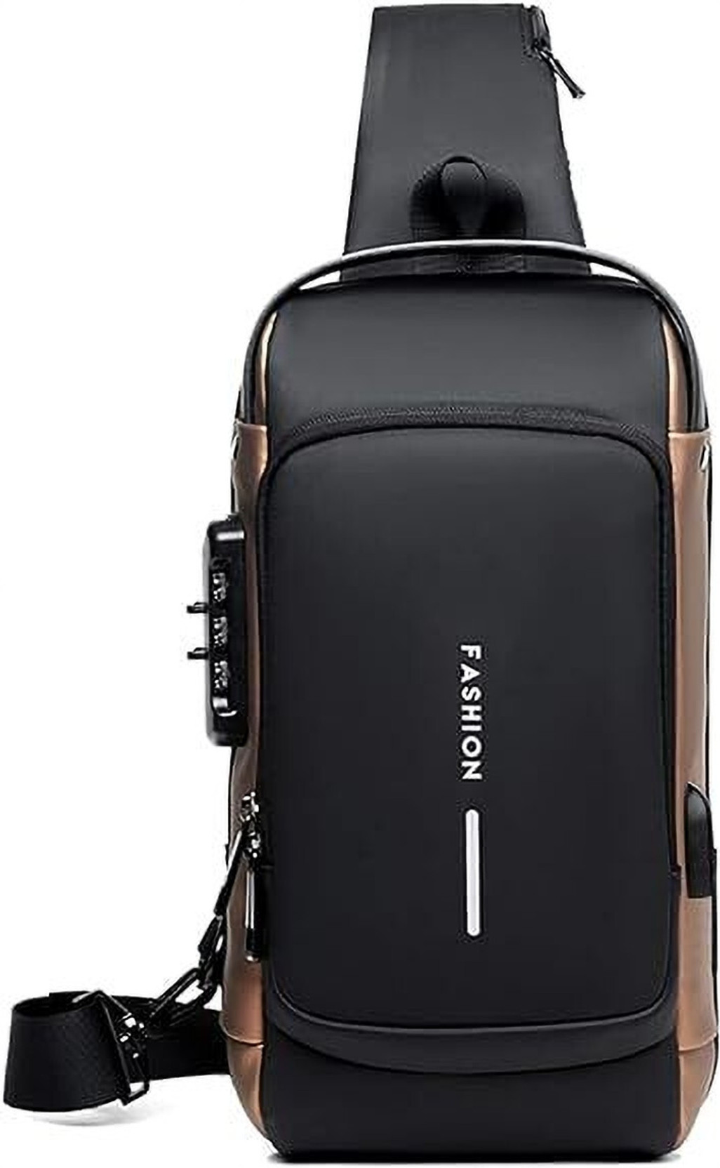 Small 3 L Backpack Shoulder Bag For Men Crossbody Bag Anti-Theft For Travel with USB Charging