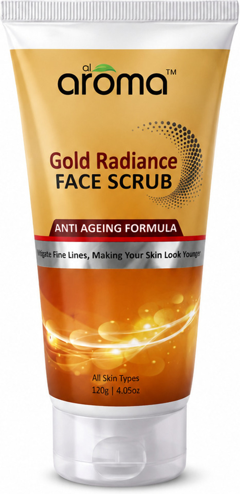 alaroma Gold Radiance Face Scrub for Glowing Skin – Exfoliates & Brightens Naturally Scrub