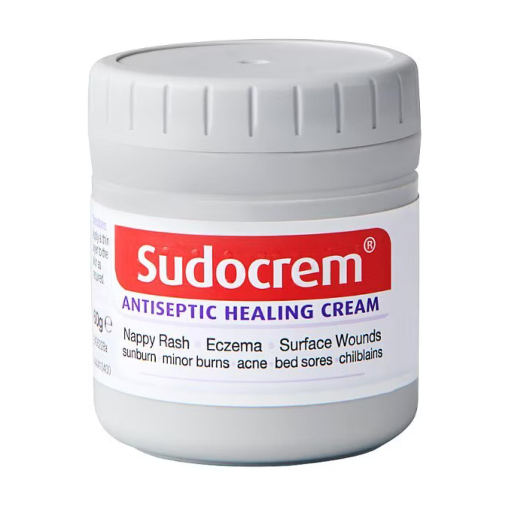 SUDOCREM Antiseptic Healing Cream, UK-Made Cream for Nappy Rash, Eczema, Acne, and Minor Burns