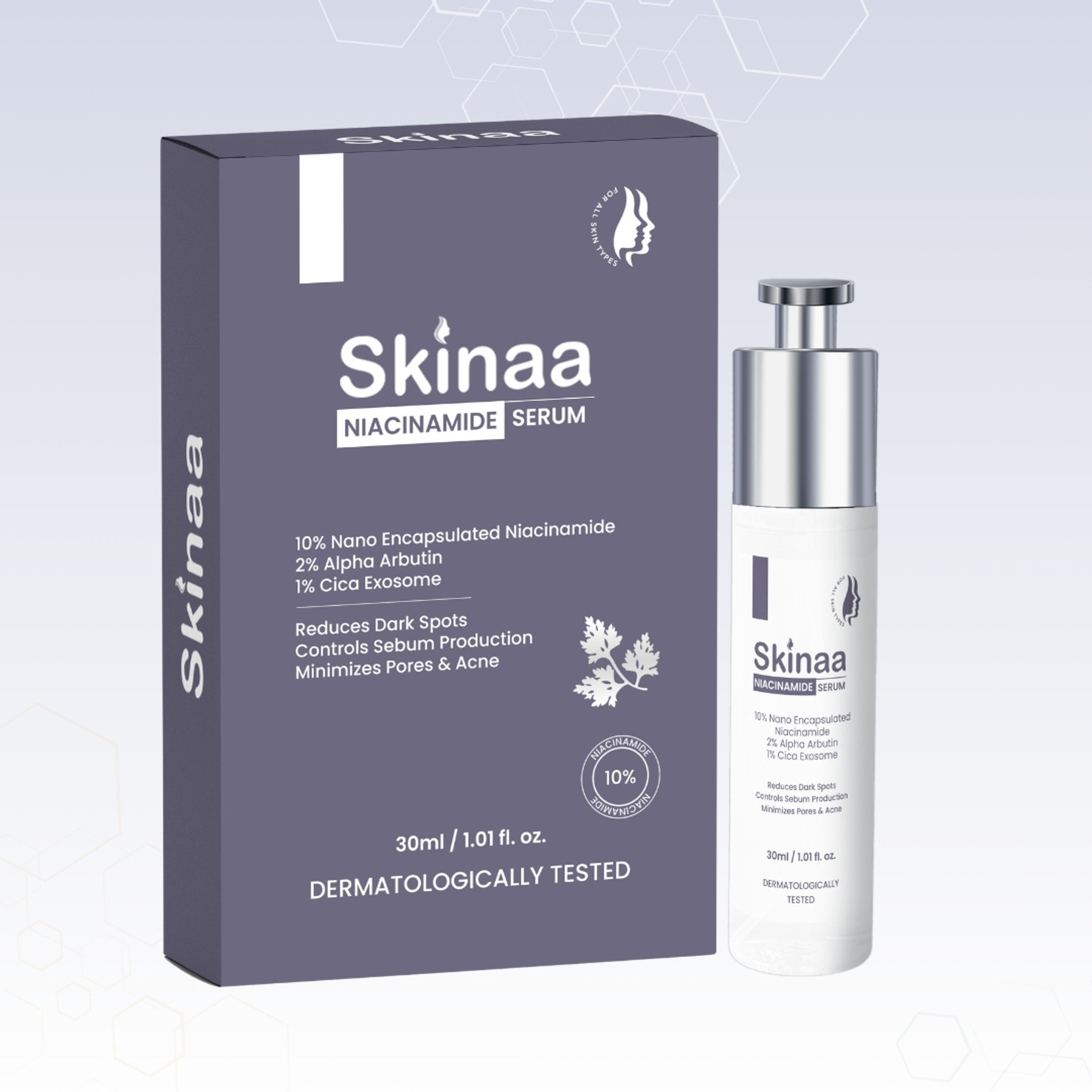 SKINAA Niacinamide Face Serum for Dark Spots, Pore Tightening, Acne, & Oil Control