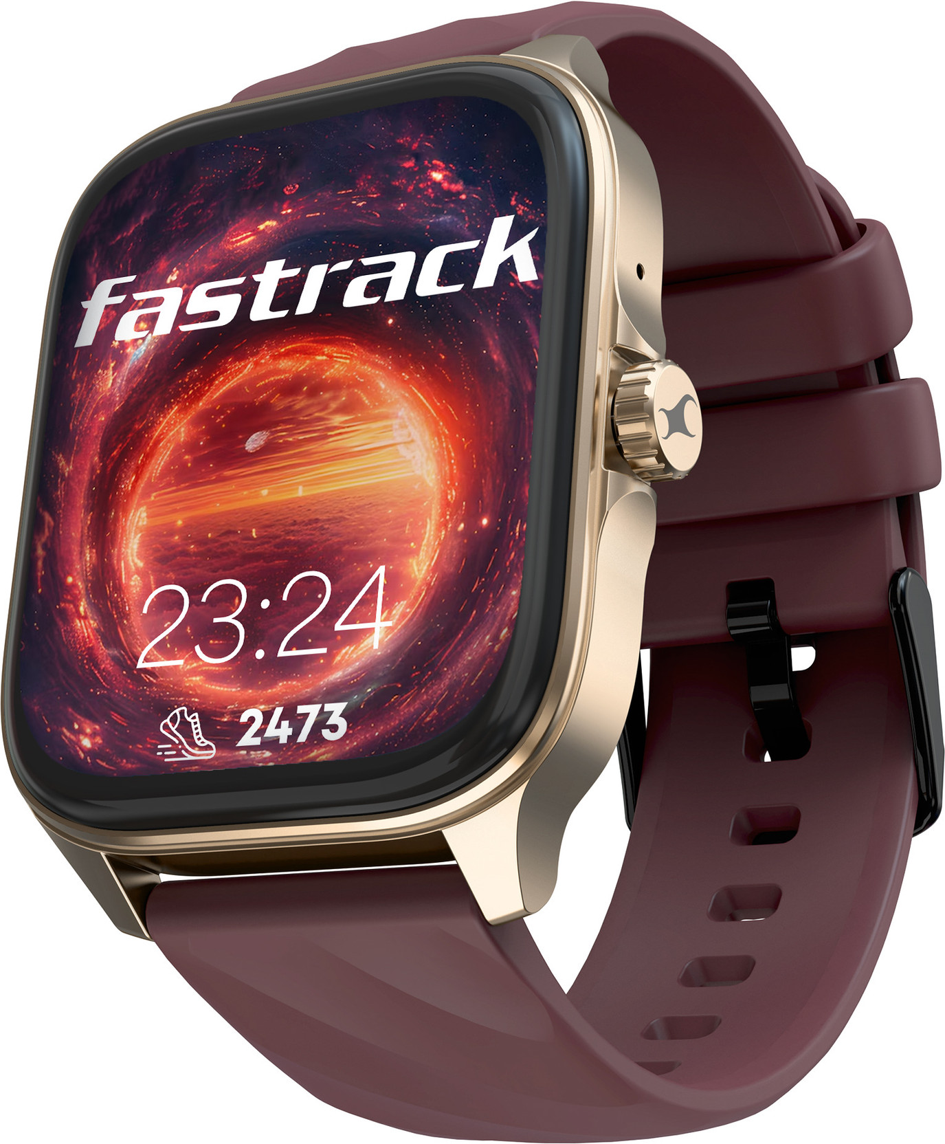 Fastrack Revoltt Pro-1.97'' Super AMOLED Display|AOD|Working Crown|BT Calling|Fast Charge Smartwatch