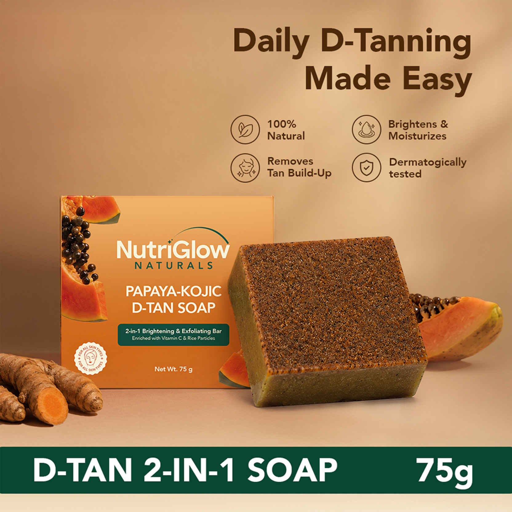 Loot: Nutrifglow Magic Papaya Kojid De-Tan Soap 30% Off