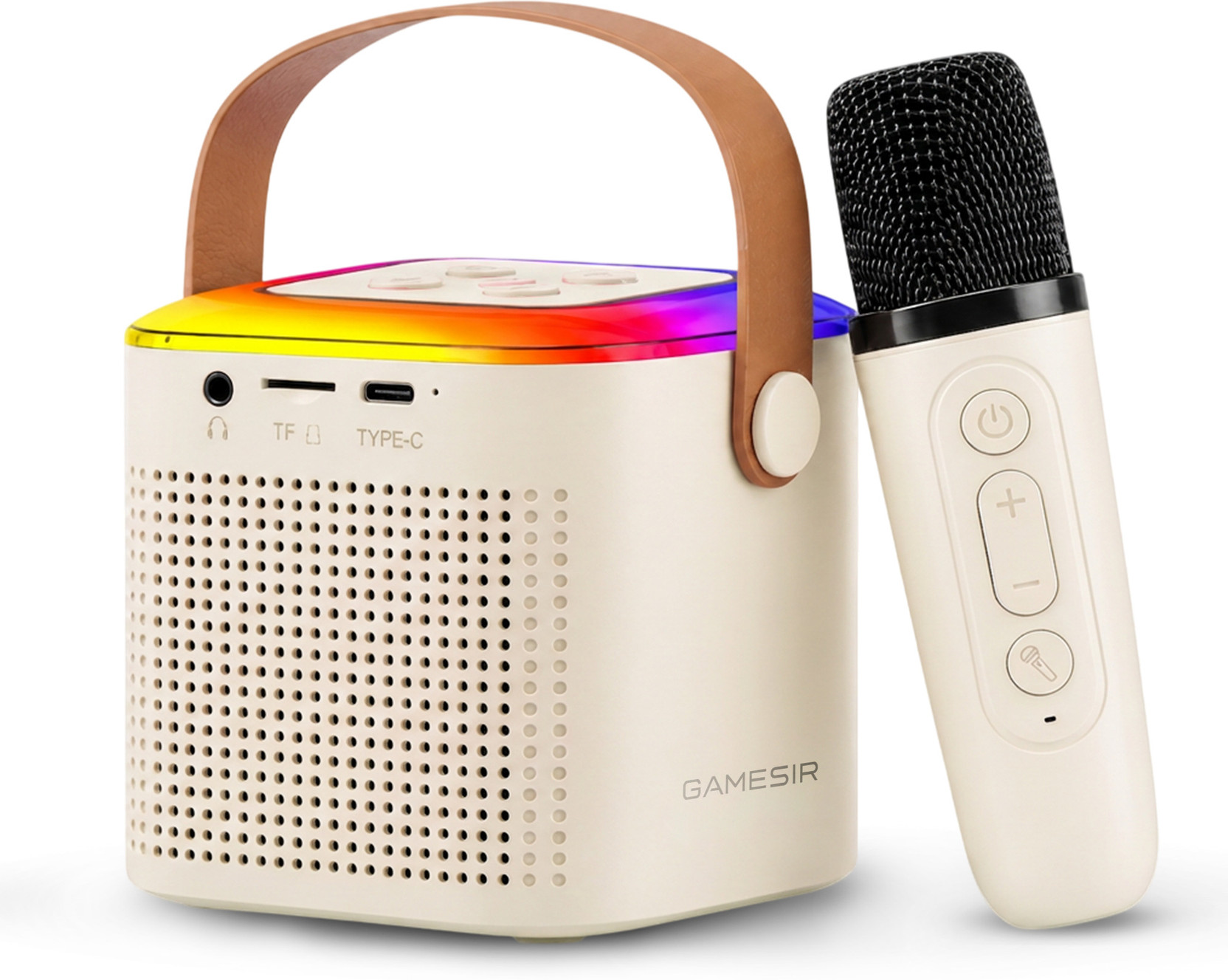 GameSir Portable Karaoke Bluetooth Speaker with Wireless Mic, RGB Lights 10 W Bluetooth Speaker