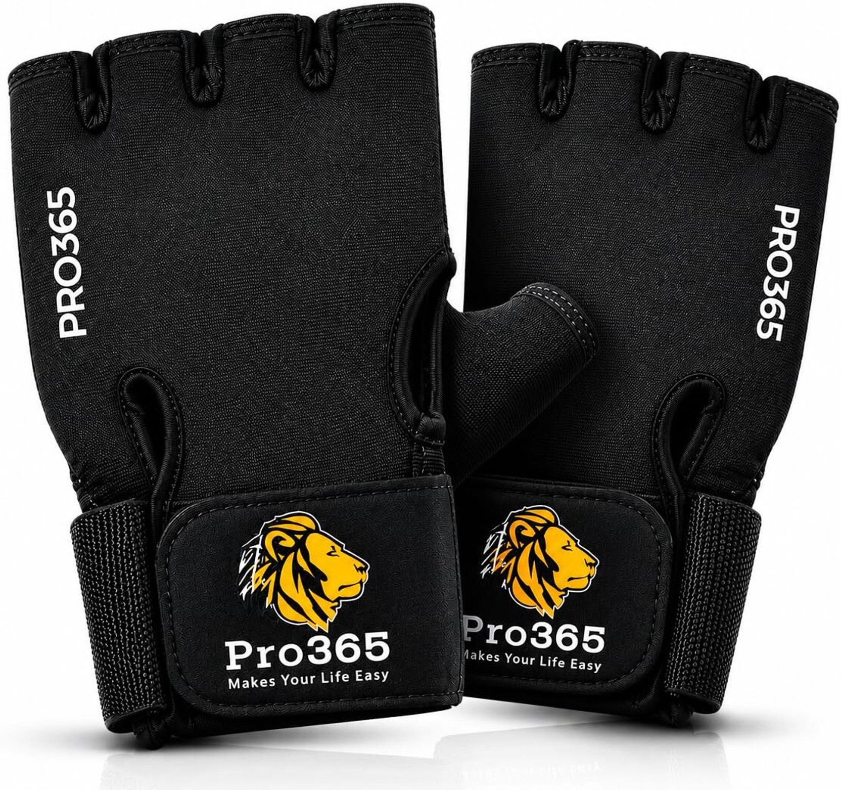 PRO365 Premium Weight Lifting Gym & Fitness Gloves (Black) Gym & Fitness Gloves
