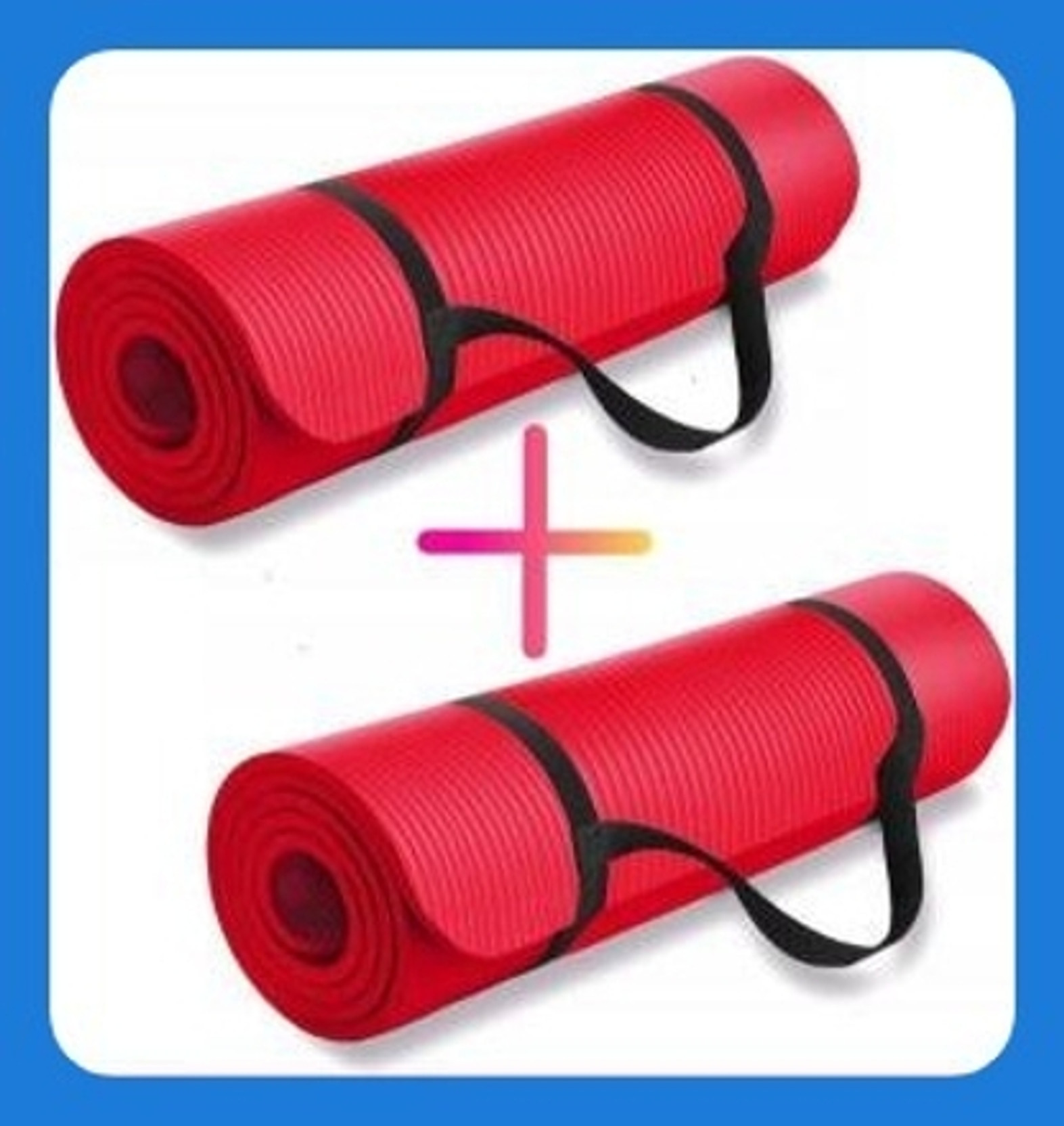 Flexura NEW Exercise Gym & Yoga Mats 6mm For Men & Women RED , RED 6 mm Yoga Mat
