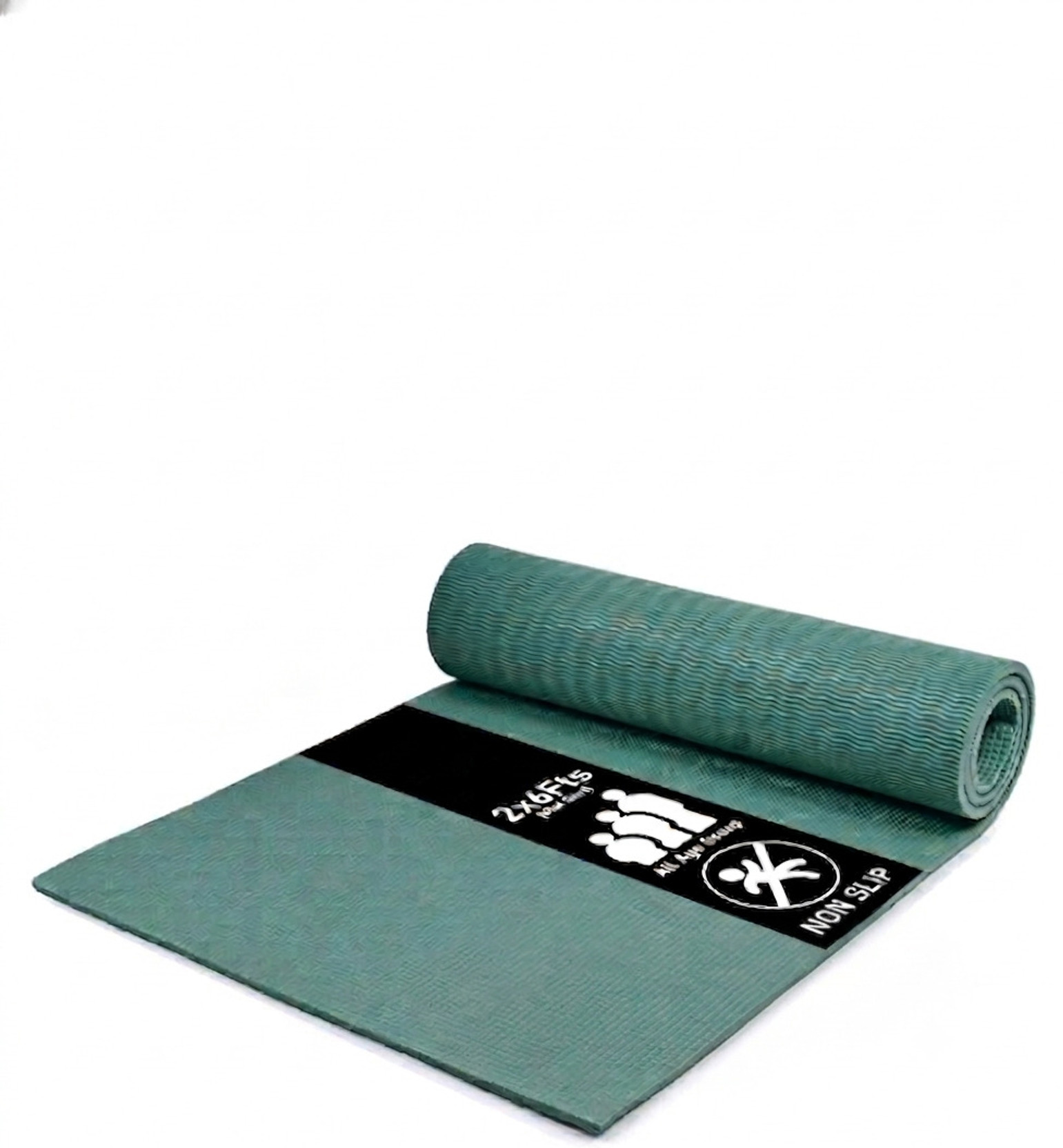 Green Glow Yoga mat 6mm Green 6 mm Yoga Mat