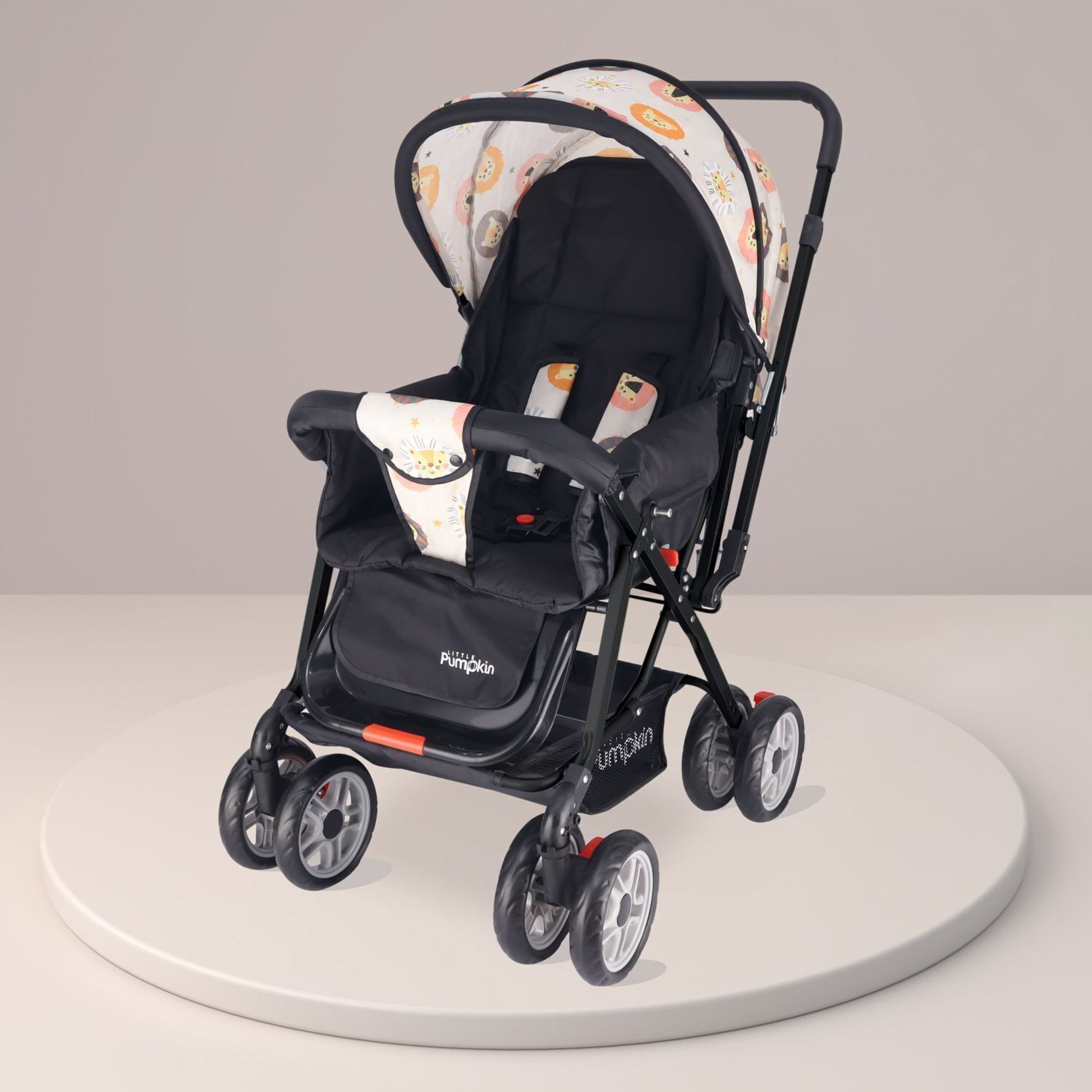 LITTLE Pumpkin Kiddie Kingdom Baby Pram for 0 to 3 Years Infants Stroller