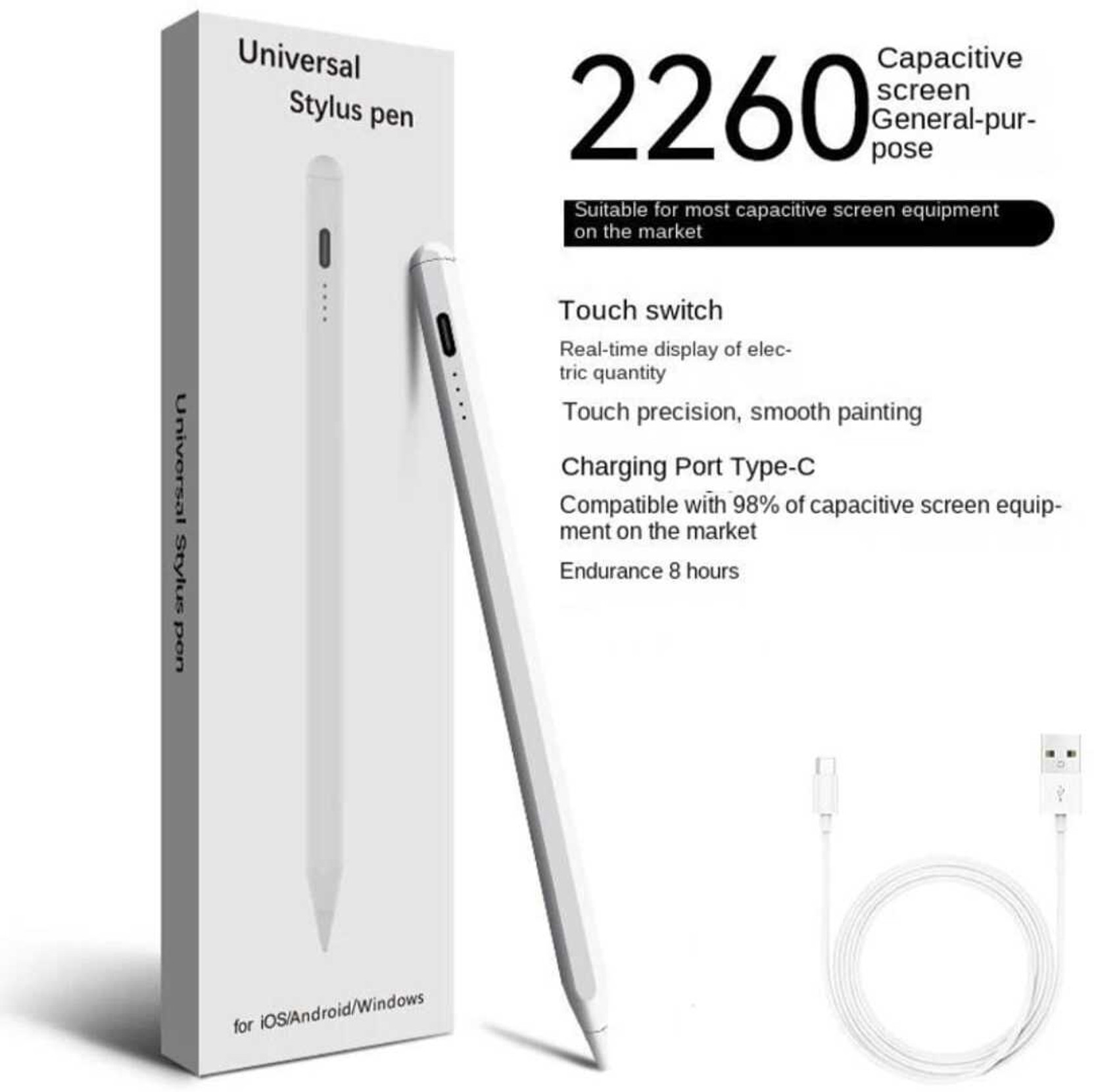 Fieldkeep Non-Bluetooth A6 Universal Stylus Pen | High-Precision | Compatible For iPads Stylus