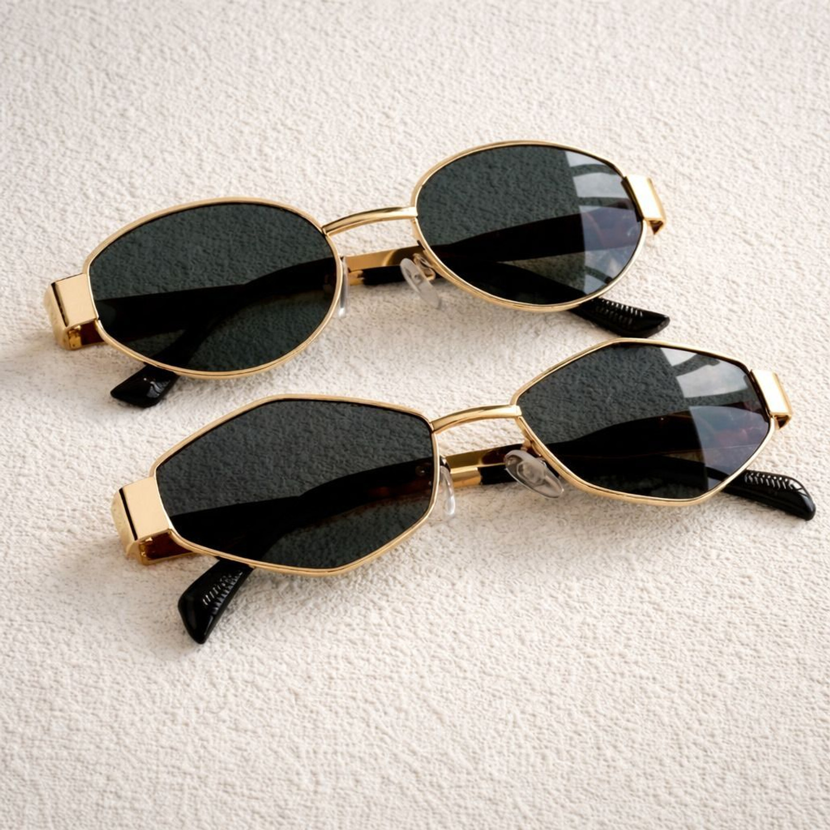 UV Protection Oval, Octagonal Sunglasses (Free Size)
