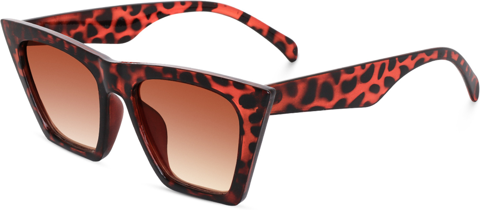 Gradient, UV Protection, Polarized, Night Vision, Toughened Glass Lens, Others Cat-eye Sunglasses (Free Size)