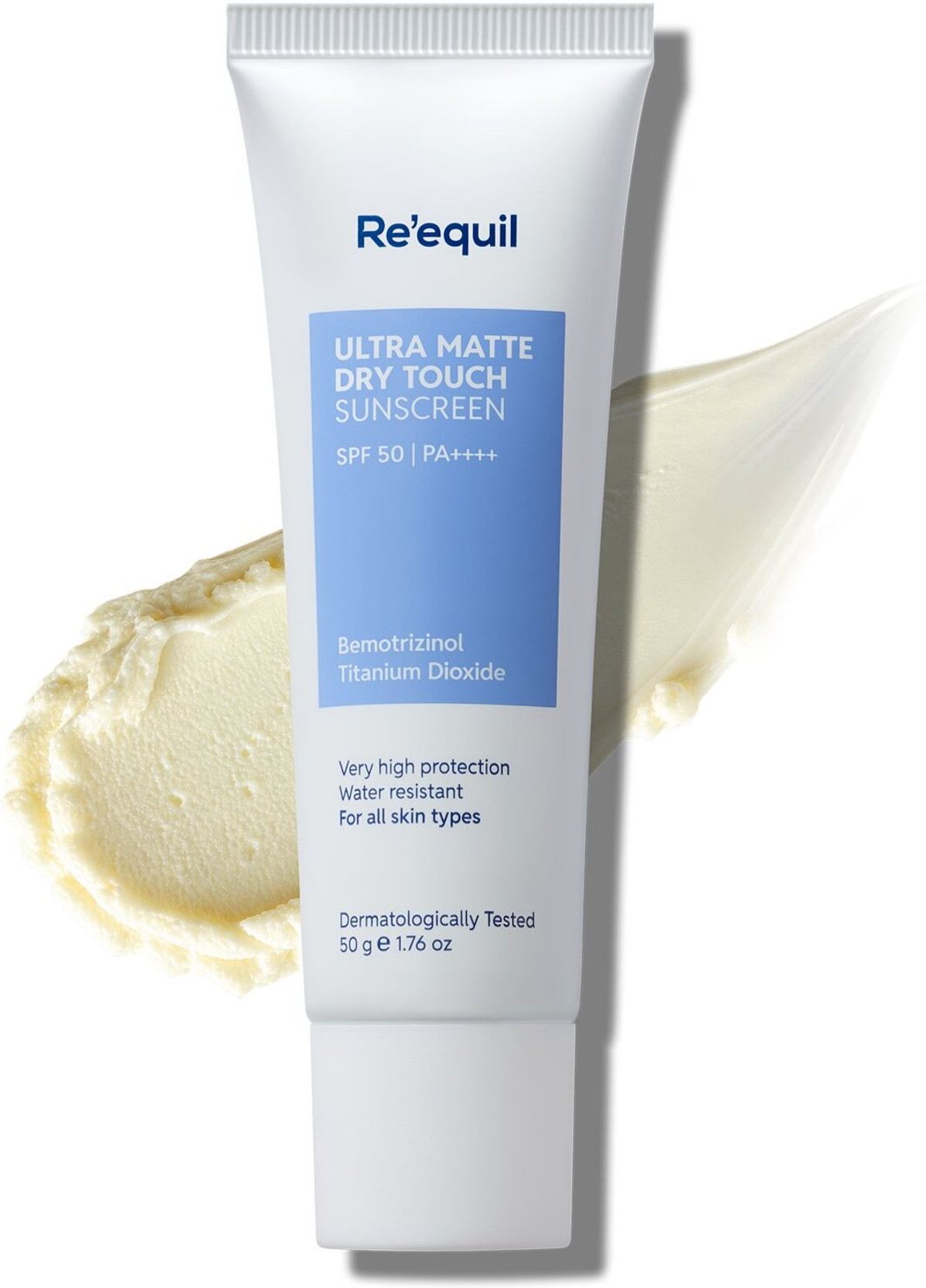 Re'equil Sunscreen - SPF 50 PA++++ Ultra Matte Dry Touch Sunscreen Gel