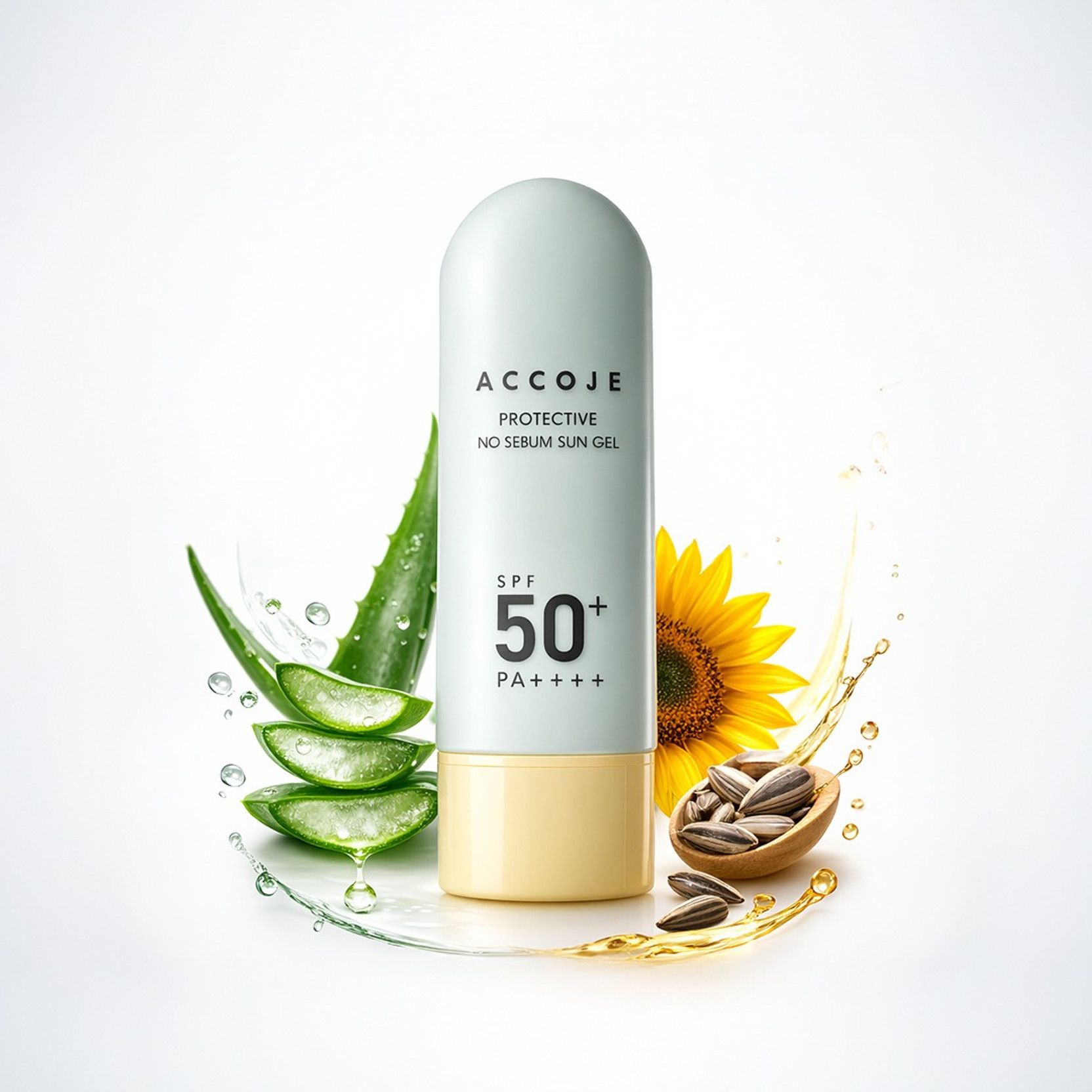 ACCOJE Sunscreen - SPF 50 PA++++ Korean Protective No Sebum Sun Gel