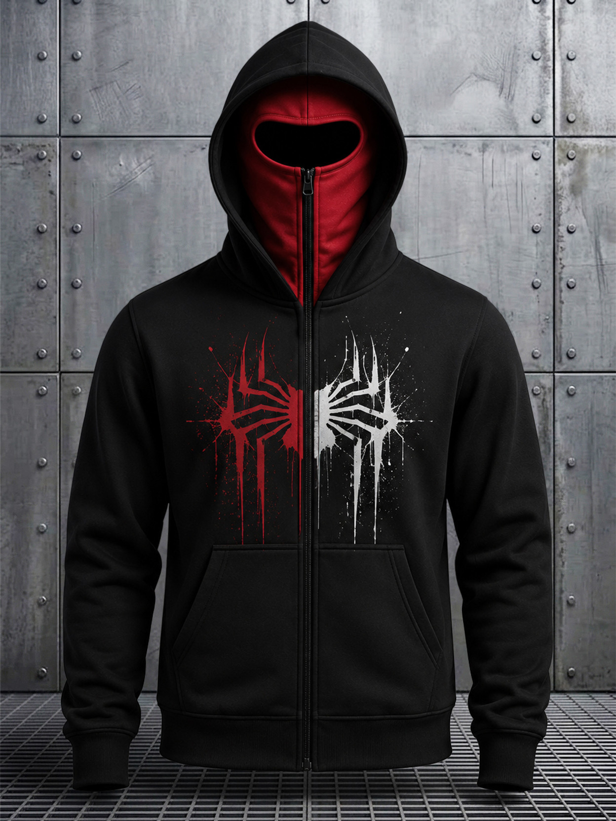 Men Full Sleeve Printed Hooded Sweatshirt