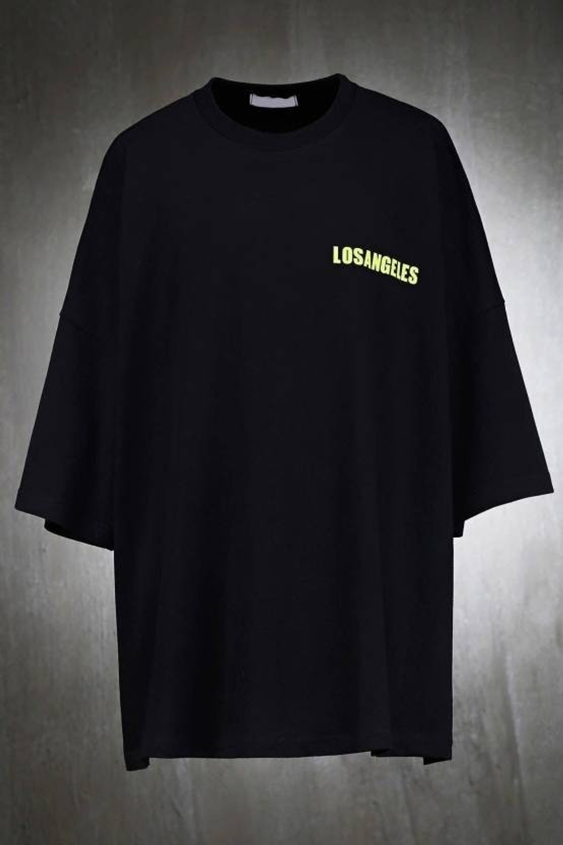 Men Printed, Typography Round Neck Cotton Blend Black T-Shirt