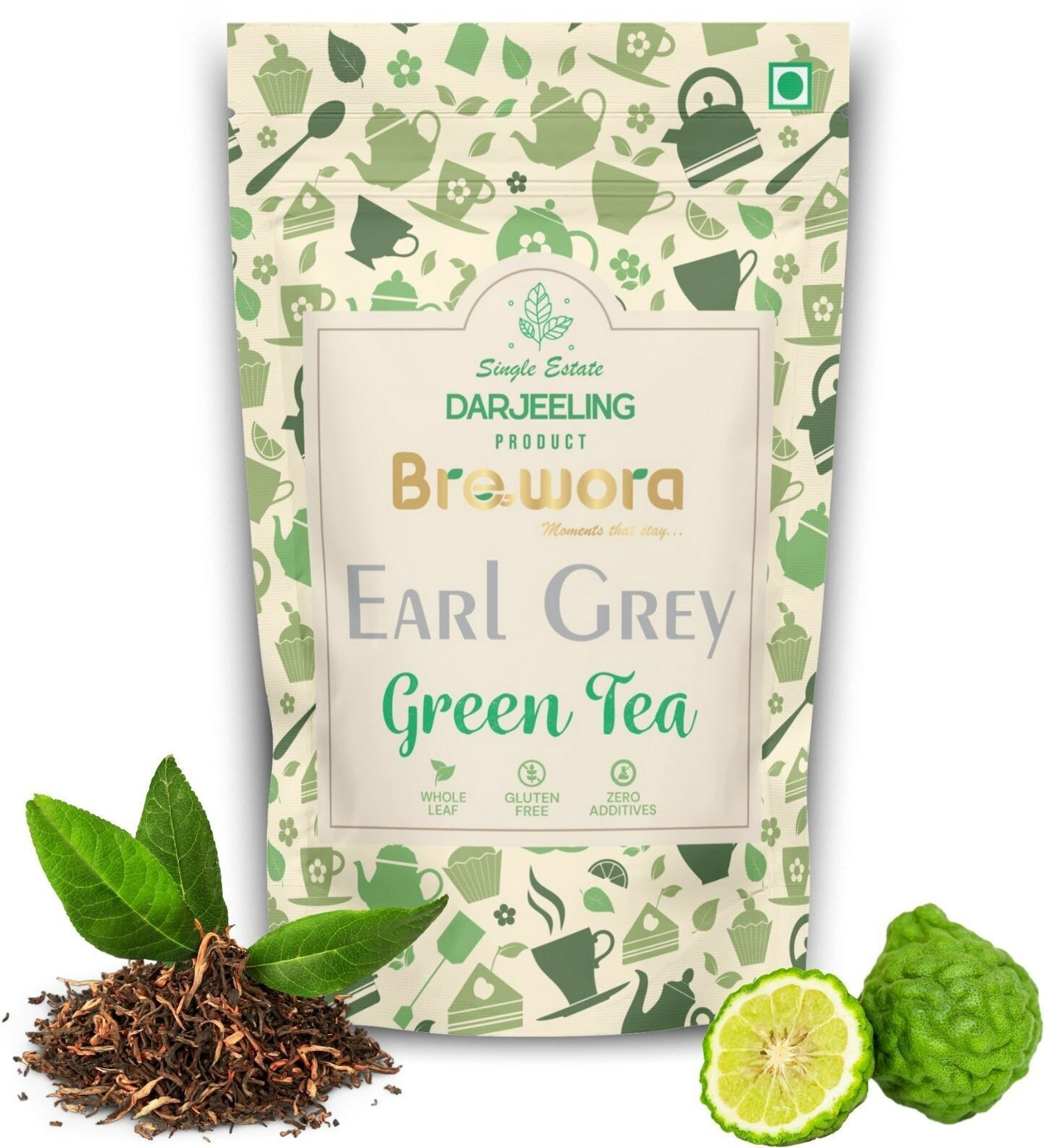 Brewora Earl Grey Green Tea Pouch